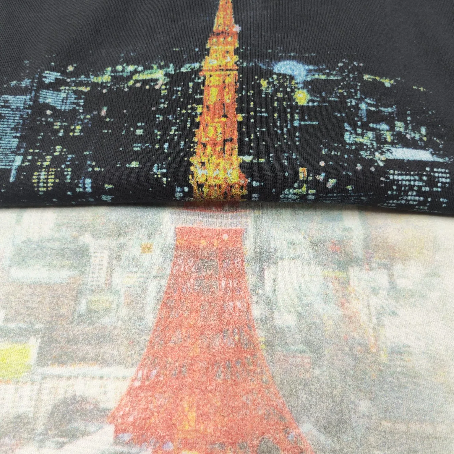 Top version - BALENCIAGA - Tokyo Ginza limited edition short-sleeved T-shirt. The original developed custom-woven fabric process is washed and processed. The fabric with a high weight of 280 grams is full of texture. The cloth is clean, soft and comfortable. Solona thread dyeing has no color difference. Kornit direct-injection front is decorated with ginzatokyo art prints. The printed pattern is presented with cracks and fading effects, and washed to make old holes. The crackle Kangli printing process is a unique printing technology. Through the steps of design pattern, fabric selection, printing equipment, printing process, drying and shaping, quality inspection and packaging and storage, digital printing with crackle effect is produced. os dropped shoulder loose version. Same style for men and women. Color: active white black. Size: XS-L P:280
