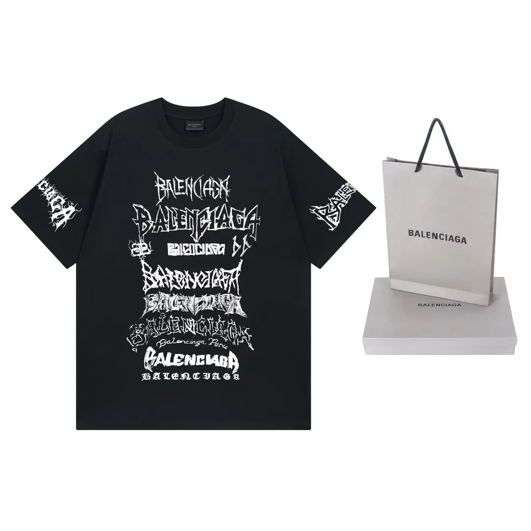 🅿️186 Detailed Pictures [Top version. Official website quality] BALENCI*GA/Paris. 2024 new model. Year of the Dragon limited print short-sleeved T-shirt, synchronized with brick cabinet. Developed genuine product at the first time, enjoy printing and comparison! The fabric is made of Paris ZP custom-woven and dyed cotton double yarn. Weighing 260 grams, the cloth surface is clean. The cloth pattern is clear, soft and comfortable. The threads are dyed with no color difference. The classic LOGO is made of environmentally friendly imported materials, drawn silk flowers, with clear letters and three-dimensional effect. Restore the brick cabinet. Welcome to compare, the version adopts the OS loose shoulder version. Same style for men and women Coding: BL223322 Color: black, white, red, pink Size: XS to L