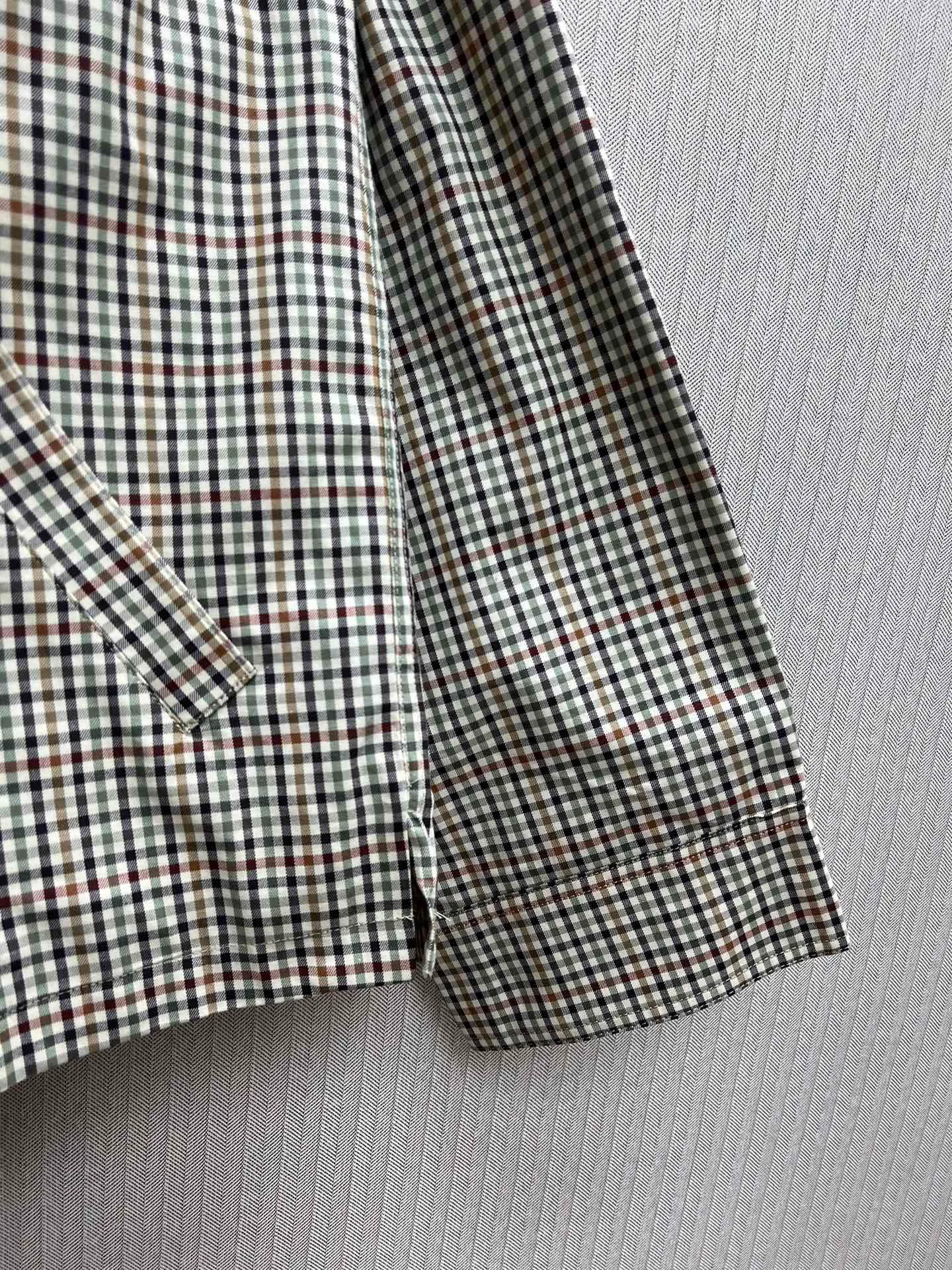 🅿️650 Paris 25ss new plaid flannel zipper long-sleeved shirt, loose fit, men's size: 0.1.2.3.