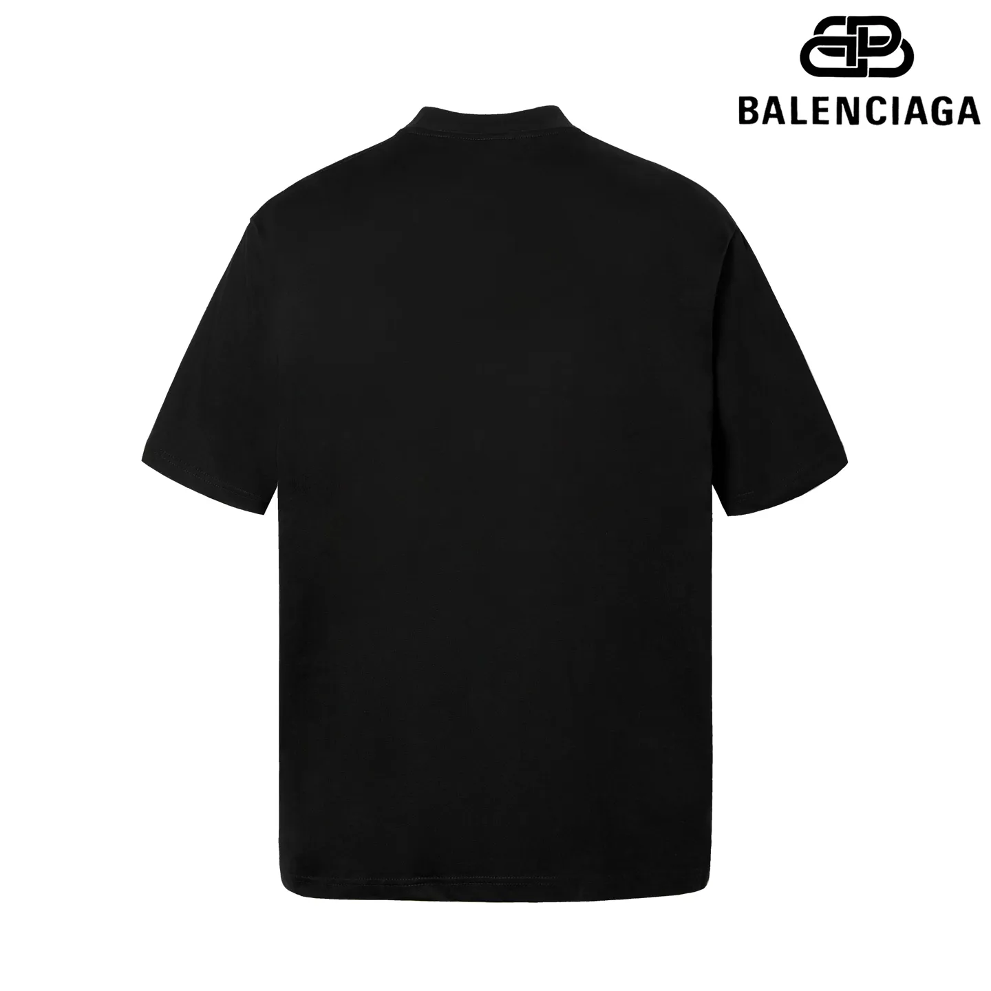 🅿️160 9176# Detailed picture Top version [[BALENCIA*GA] official website quality Paris new 3M reflective film letter heat transfer short-sleeved T-shirt OS version Loose dropped shoulders Unisex style Fabric: 260 grams 100% cotton double yarn Technology: Front reflective heat transfer Garment wash Shape solid color Color: black off-white Size: XS S M L