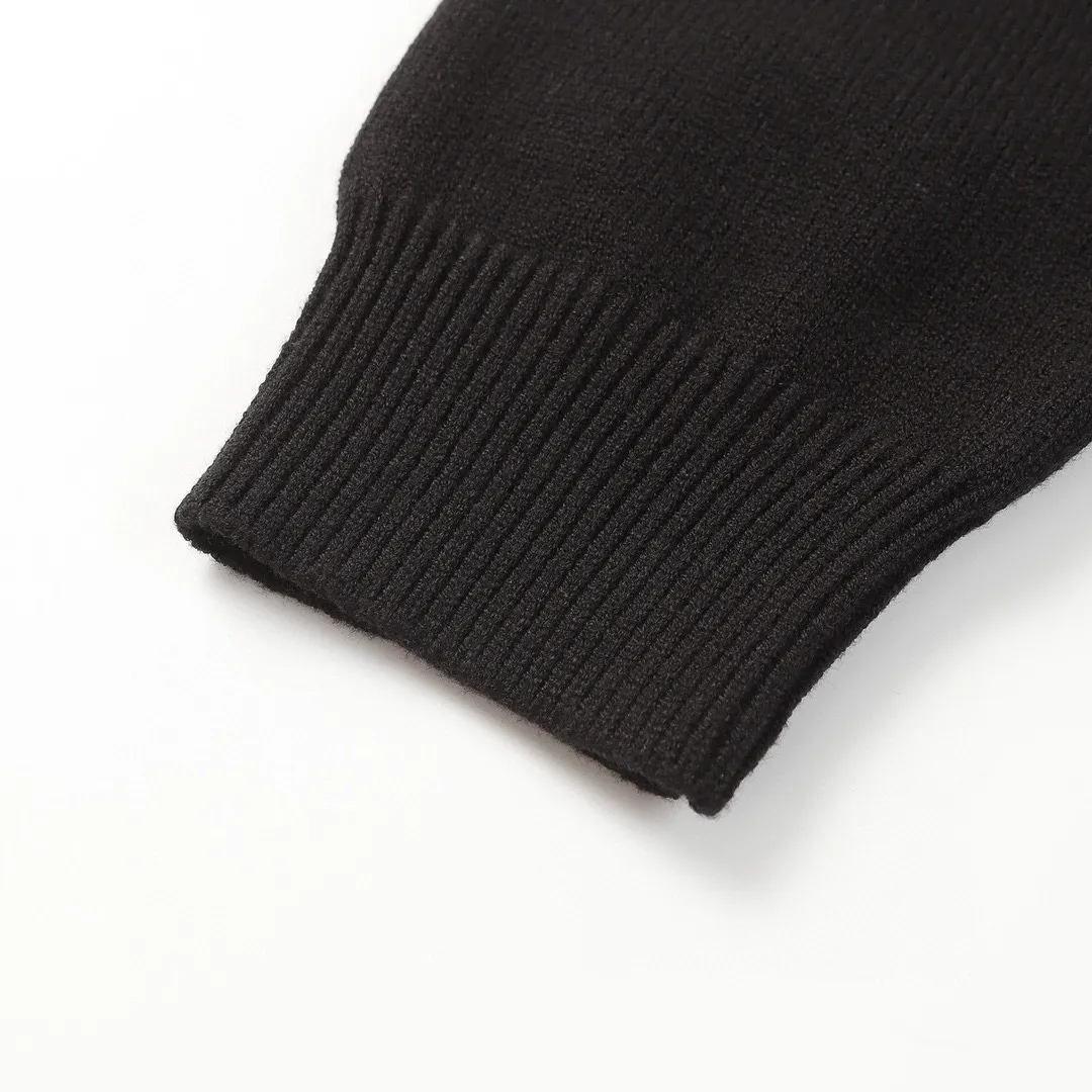 🅿️310 BALENCIAGA/balenciaga sweater series, same style for men and women, elegant and timeless, made of modal pure cotton blended fabric, Paris English letters logo three-dimensional embroidery on the chest, cola wave logo jacquard on the back, high-density knitting, not soft or baggy, soft and comfortable to the touch, elastic and textured Size: S M L