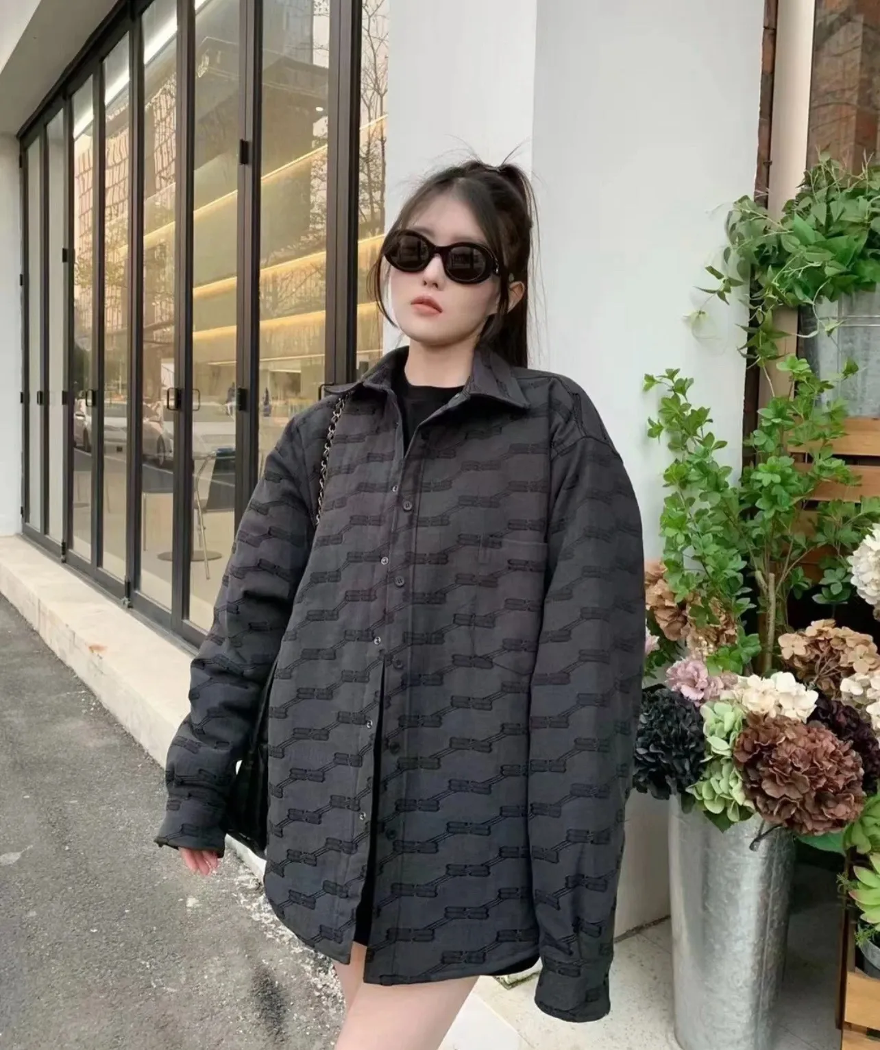 Balenciaga / Balenciaga Double B Lock Cotton Jacket Upper Body Consultationℹ️