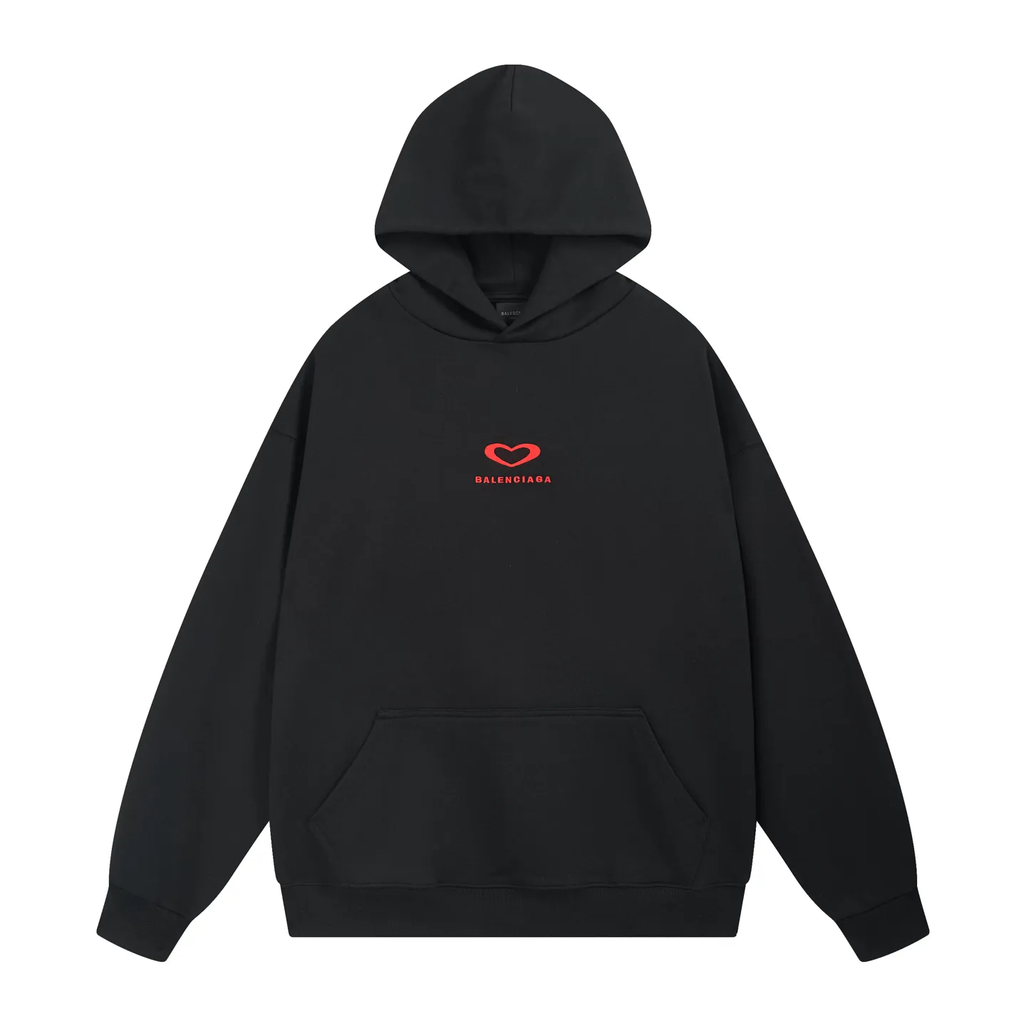 🅿️330 real photos [Top version. Official website quality] BALENCI*GA/Paris.SS25 latest model, limited edition for Chinese Valentine's Day in Paris, hooded sweatshirt with love LOGO embroidery on the front and love LOGO printing on the back, synchronized with brick cabinets. Developed genuine product at the first time, welcome to compare! The fabric is made of Paris ZP custom-woven and dyed cotton sweatshirt. Weighing 460 grams, the cloth surface is clean. The cloth pattern is clear, soft and comfortable. The threads are dyed with no color difference. The embroidery is done using imported Tajima embroidery machines. The printing uses environmentally friendly imported rubber paddles. The letters are clear and the effect is three-dimensional. The version adopts OS loose shoulder design. Same style for men and women. Code: BL259968 Color: black, off-white Size: XS S M L