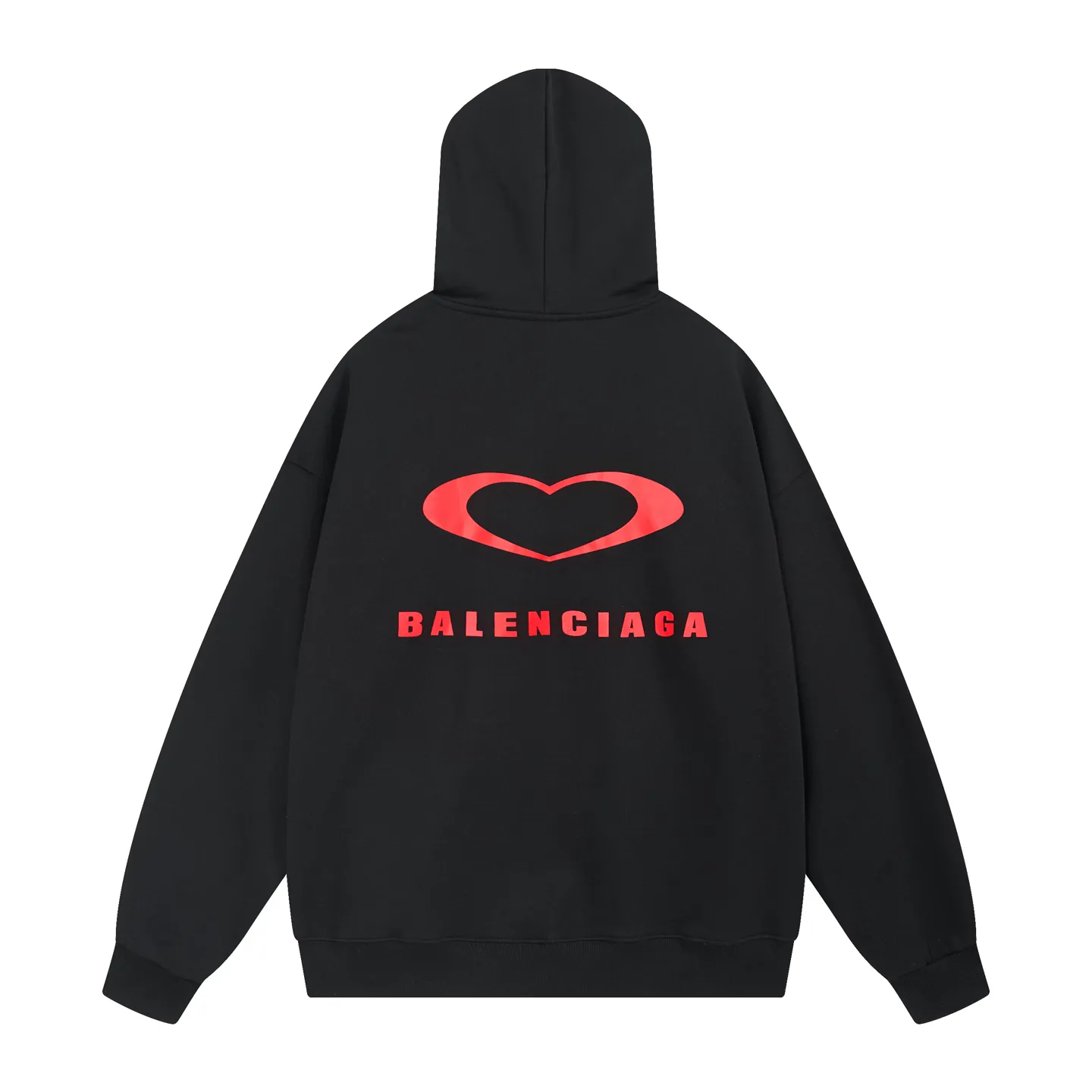 🅿️330 real photos [Top version. Official website quality] BALENCI*GA/Paris.SS25 latest model, limited edition for Chinese Valentine's Day in Paris, hooded sweatshirt with love LOGO embroidery on the front and love LOGO printing on the back, synchronized with brick cabinets. Developed genuine product at the first time, welcome to compare! The fabric is made of Paris ZP custom-woven and dyed cotton sweatshirt. Weighing 460 grams, the cloth surface is clean. The cloth pattern is clear, soft and comfortable. The threads are dyed with no color difference. The embroidery is done using imported Tajima embroidery machines. The printing uses environmentally friendly imported rubber paddles. The letters are clear and the effect is three-dimensional. The version adopts OS loose shoulder design. Same style for men and women. Code: BL259968 Color: black, off-white Size: XS S M L
