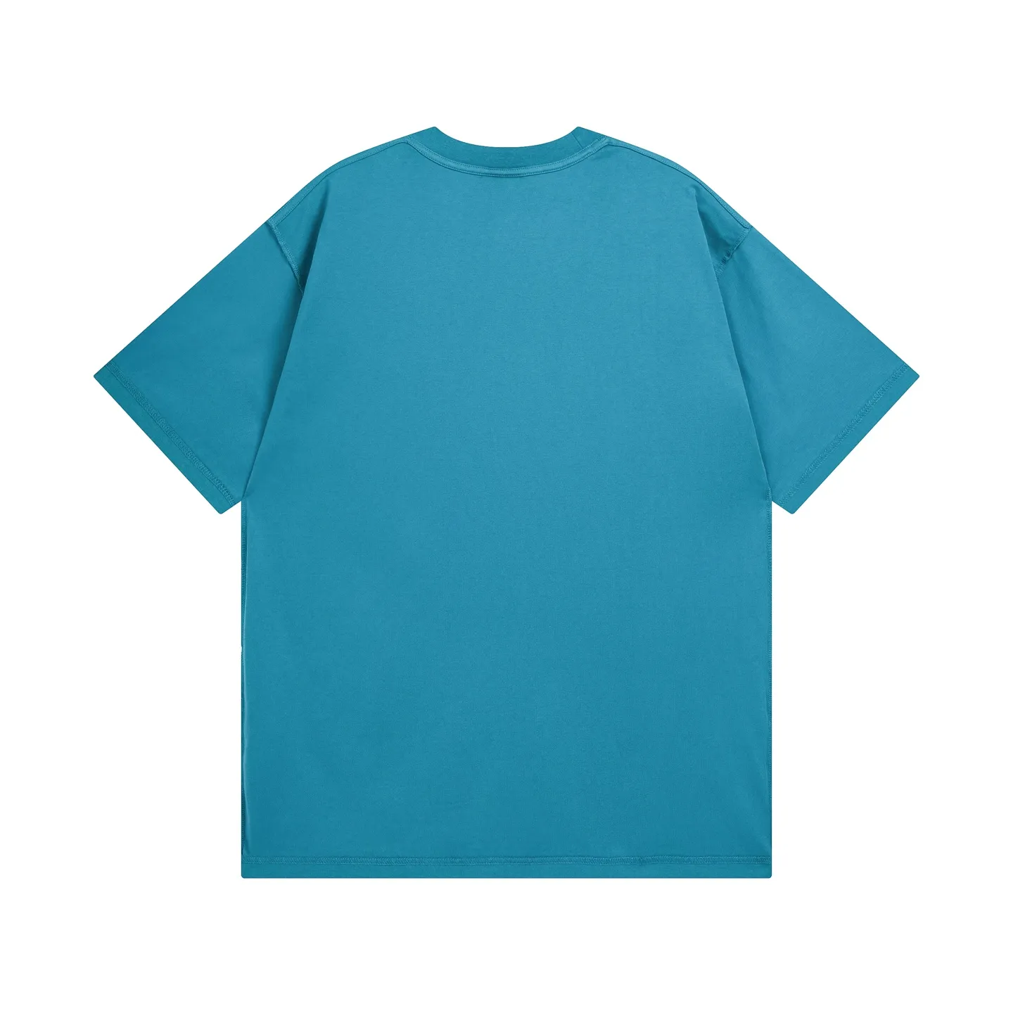 🅿️200 Actual pictures [Top version. Official website quality] BALENCI*GA/Paris #2025 new style washed short-sleeved T-shirt with letter LOGO chest patch embroidery, ready-to-wear stitching on the reverse side, ready-to-wear wash, full of design sense. Welcome to compare. The fabric is made of Paris ZP custom-woven and dyed cotton double yarn, weighing 260 grams, the cloth surface is clean. The cloth pattern is clear, soft and comfortable. The threads are dyed with no color difference. The classic letter LOGO is embroidered with imported Tajima embroidery machine. The effect is three-dimensional. Restore the brick cabinet, adopt OS loose shoulder style. Same style for men and women. Code: BL253639 Color: washed black, matte blue, green Size: XS S M L