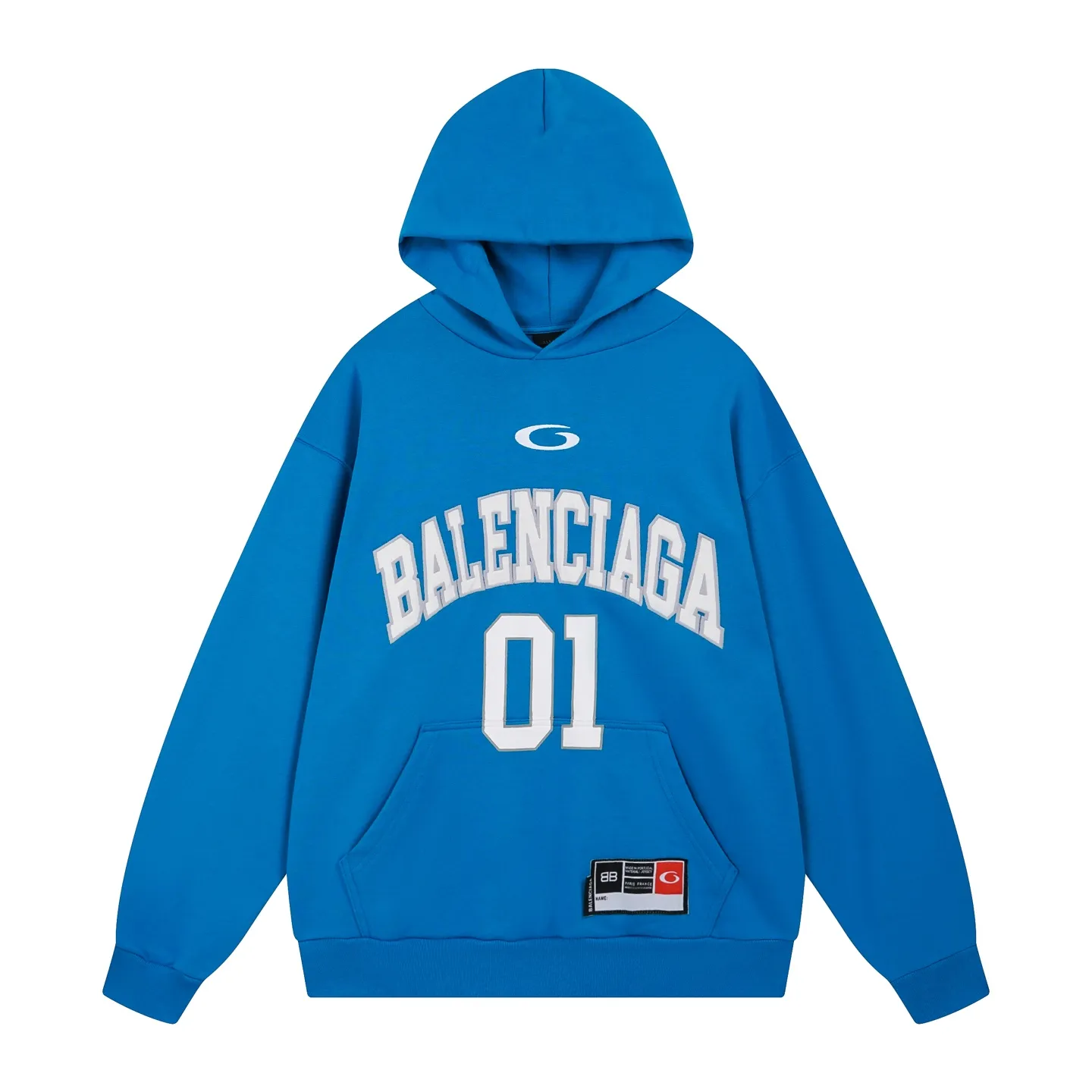 🅿️360 real photos [Top version. Official website quality] BALENCI*GA/Paris.SS25 latest basketball uniform embroidered printed hooded long-sleeved sweatshirt. The front embroidery is embroidered and printed using a Tajima computer embroidery machine, the lower left corner is stamped, and the back piece is printed. The brick cabinets are synchronized. The authentic product is developed at the first time. The fabric is made of Paris ZP custom-woven and dyed cotton sweatshirt. Weighing 460 grams, the cloth surface is clean. The cloth pattern is clear, soft and comfortable. The threads are dyed with no color difference. The printing uses environmentally friendly imported materials, the letters are clear and the effect is three-dimensional. The version adopts OS loose shoulder design. Same style for men and women. Code: BL258959 Color: Black Purple Colorful Blue Size: XS S M L