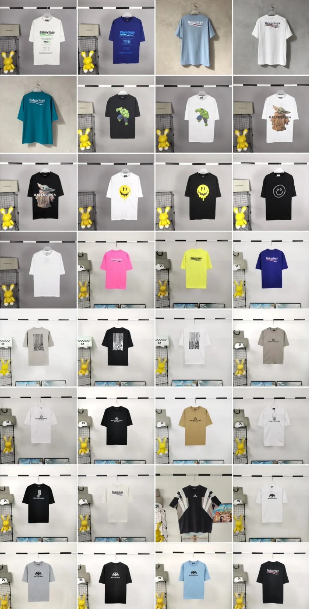 【BALENCIAGA】🏅Large collection of short sleeves. The models not seen in the photo album are all being updated. The top version, all ZP versions, are enough to compete with the so-called top versions in Quanzhou and Zhongshan. All fabrics of different colors are custom-woven and dyed, which can ensure no color difference. Washable labels are customized, and the printing process is all ZP synchronized. It’s full of details and will come with an envelope after everything is online.  Welcome to the leverage. PS: Based on the suggestions of many senior partners, from now on, the backgrounds of all product images will be changed. Chromatic aberration and exposure problems have been solved.
