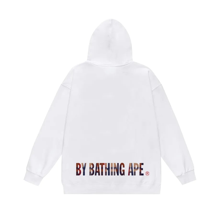P160 model number SC792# terry 80 plus velvet 90 (top version) BAPE plaid ape face letter pattern printed hooded sweatshirt Made of 380g large terry (drop shoulder large version) fabric, soft texture and no pilling Imported environmentally friendly printing glue The pattern is bright and three-dimensional Quality 💥Same style for men and women The upper body is trendy Color: black white gray Size: S M L XL XXL