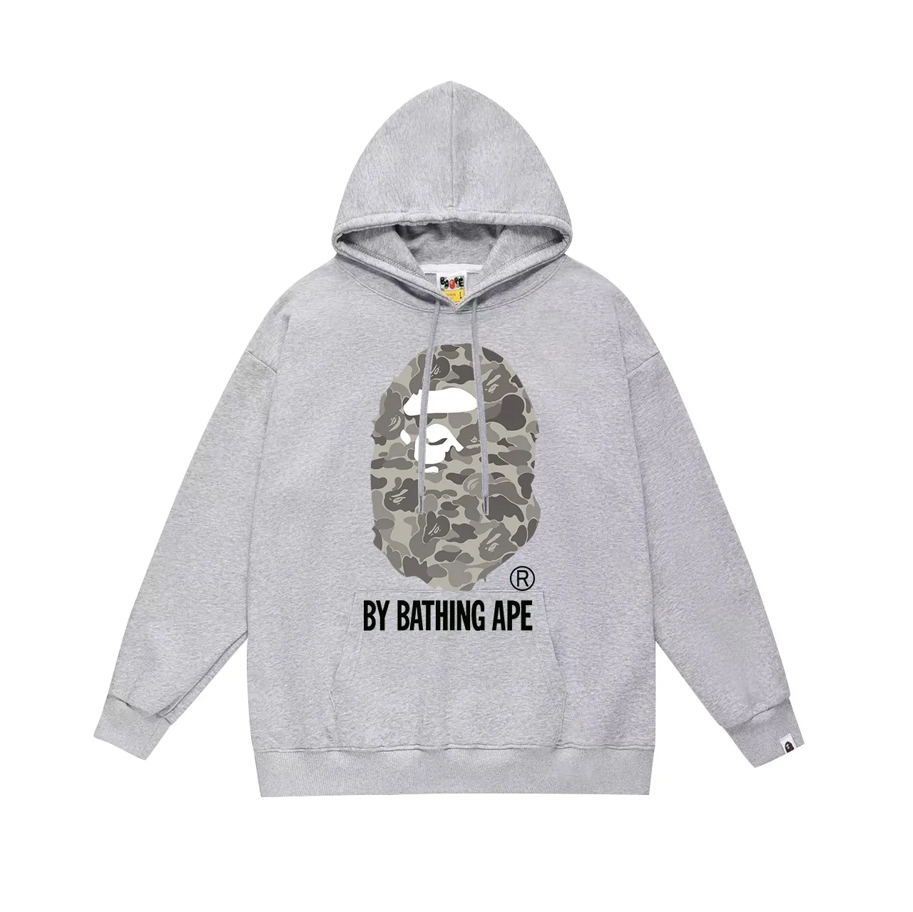 Model number SC647#terry p160 plus velvet p180💰 (top version) BAPE camouflage great ape letter print hooded sweatshirt Made of 380g large terry 430g silver fox velvet (drop shoulder large version) fabric, soft texture and no pilling Imported environmentally friendly printing glue The pattern is bright and three-dimensional Quality💥Same style for men and women The upper body is trendy Color: black white gray Size: S M L XL XXL