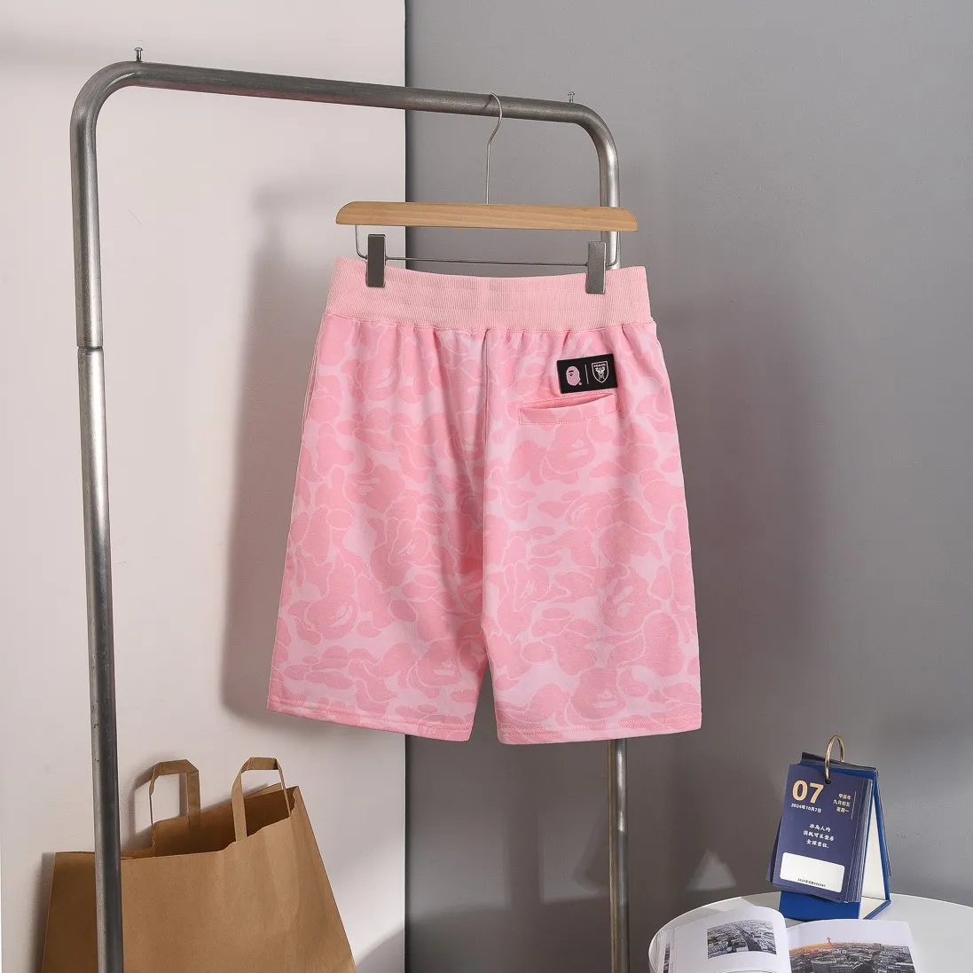 P150 Miami - Style No. B201 BAPE×inter MIAMI Messi joint Miami International multi-color camouflage shorts Color: black, white, pink Size: S M L XL XXL
