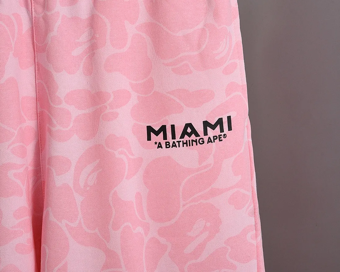 P150 Miami - Style No. B201 BAPE×inter MIAMI Messi joint Miami International multi-color camouflage shorts Color: black, white, pink Size: S M L XL XXL