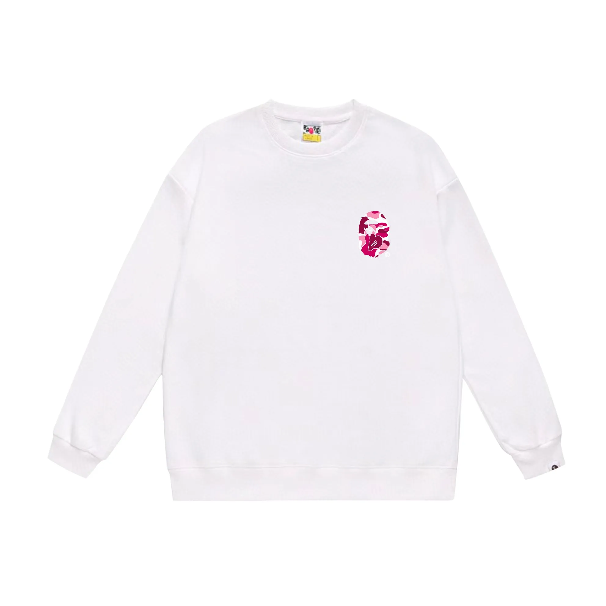 P150 model number SC514# terry 75 plus velvet 80 (top version) BAPE×STUSSY co-branded Stussy letter round neck sweatshirt Made of 350g large terry (drop shoulder large version) fabric, soft and non-pilling, imported environmentally friendly printing glue, bright and three-dimensional pattern, quality 💥Same style for men and women, the upper body is fashionable Color: black white gray Size: S M L XL XXL