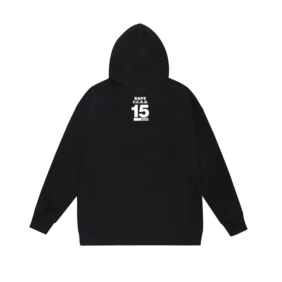 P190 model number SC609# terry 85 plus velvet 95 (top version) BAPE ape head letter printed hooded sweatshirt Made of 380g large terry (drop shoulder large version) fabric, soft and non-pilling, imported environmentally friendly printing glue, bright and three-dimensional pattern, quality 💥Same style for men and women, the upper body is fashionable Color: black white gray Size: S M L XL XXL