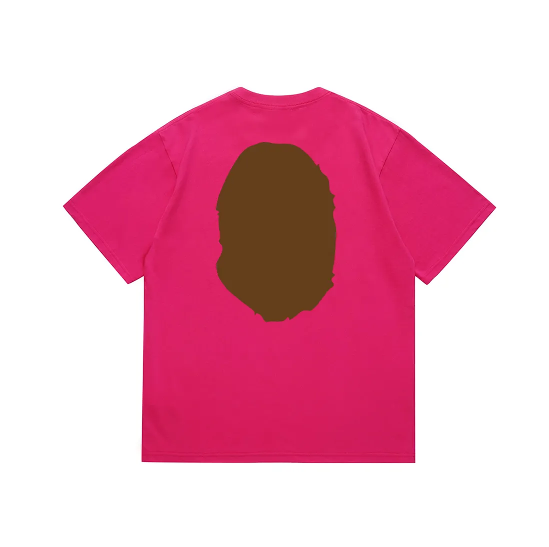 SC175#p110💰 (Top version) BAPE classic front and back great ape head printed short-sleeved T-shirt Made of 260 grams of high-quality high-weave pure cotton fabric, double yarn combed, soft texture without pilling, imported environmentally friendly printing glue, bright and three-dimensional pattern, quality 💥unisex style, the upper body is trendy Color: black, white, apricot, green, red, purple, pink, dark gray, coffee, fluorescent green, floral gray, grass green, raspberry Burgundy Lake Blue Sky Blue Khaki Navy Blue Klein Blue Dragon Fruit Color Size: S M L XL XXL