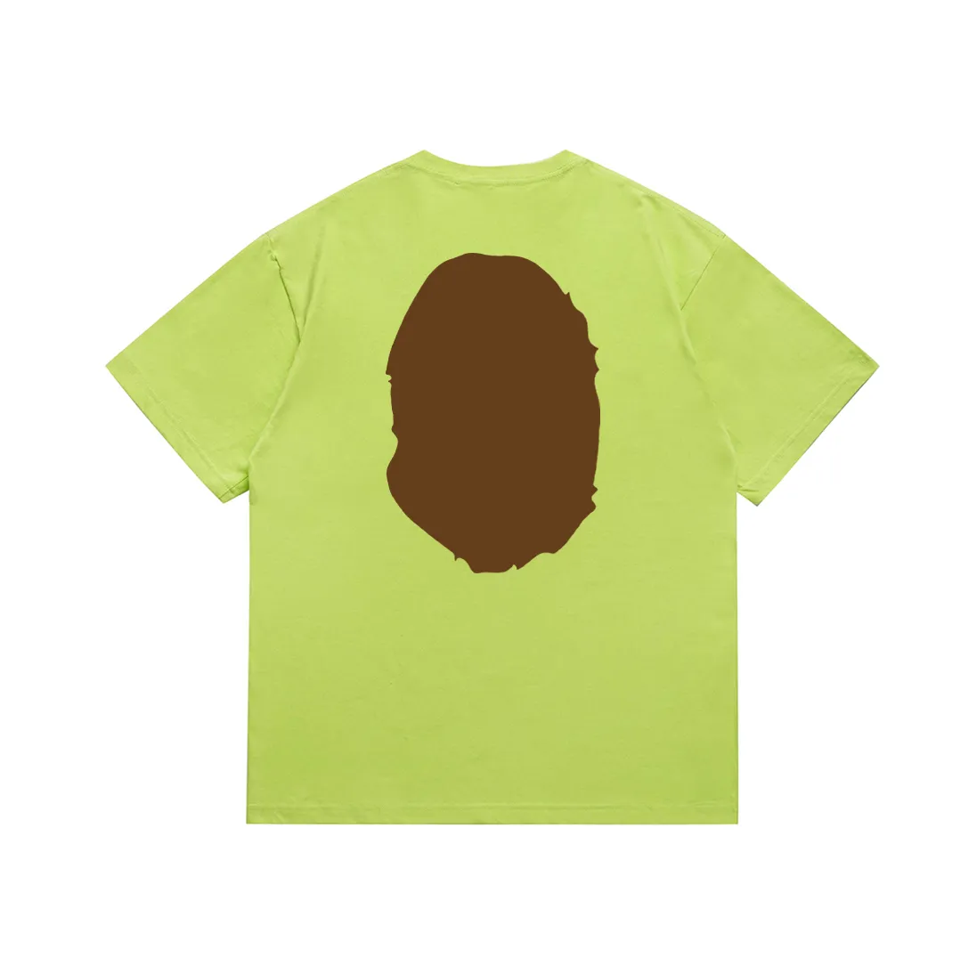 SC175#p110💰 (Top version) BAPE classic front and back great ape head printed short-sleeved T-shirt Made of 260 grams of high-quality high-weave pure cotton fabric, double yarn combed, soft texture without pilling, imported environmentally friendly printing glue, bright and three-dimensional pattern, quality 💥unisex style, the upper body is trendy Color: black, white, apricot, green, red, purple, pink, dark gray, coffee, fluorescent green, floral gray, grass green, raspberry Burgundy Lake Blue Sky Blue Khaki Navy Blue Klein Blue Dragon Fruit Color Size: S M L XL XXL