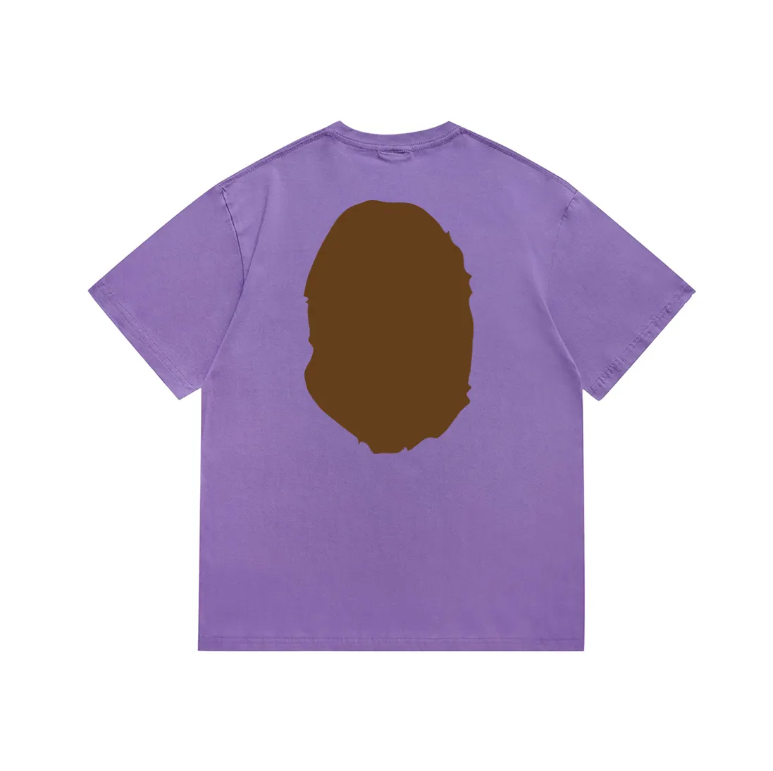 SC175#p110💰 (Top version) BAPE classic front and back great ape head printed short-sleeved T-shirt Made of 260 grams of high-quality high-weave pure cotton fabric, double yarn combed, soft texture without pilling, imported environmentally friendly printing glue, bright and three-dimensional pattern, quality 💥unisex style, the upper body is trendy Color: black, white, apricot, green, red, purple, pink, dark gray, coffee, fluorescent green, floral gray, grass green, raspberry Burgundy Lake Blue Sky Blue Khaki Navy Blue Klein Blue Dragon Fruit Color Size: S M L XL XXL