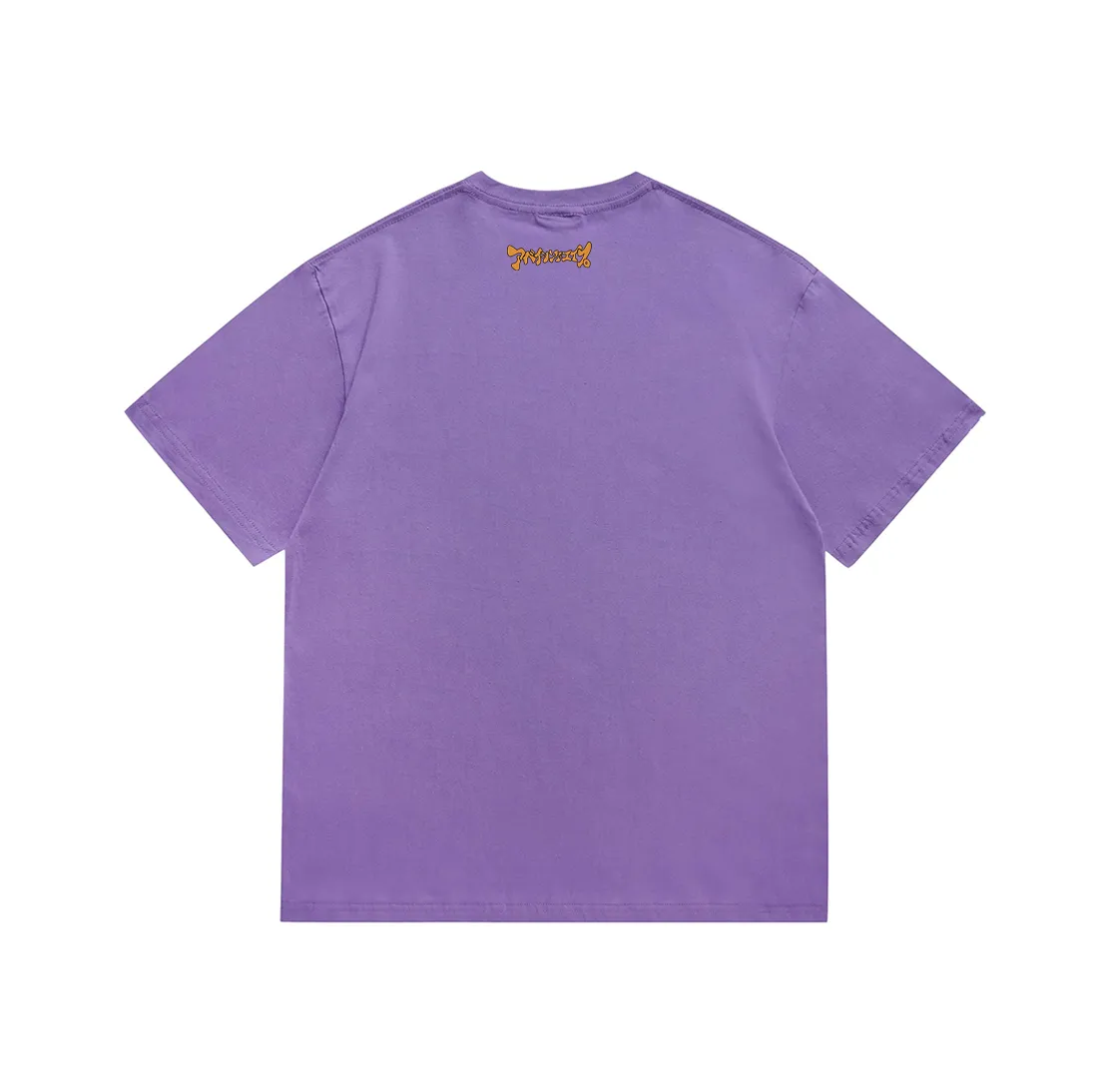 SC188#p110💰 (Top version) BAPE Japanese Katakana printed short-sleeved T-shirt made of 260 grams of high-quality high-woven pure cotton fabric, double yarn combed, soft and non-pilling, imported environmentally friendly printing glue, bright and three-dimensional pattern, quality 💥Same style for men and women, the upper body is fashionable Color: White Purple Gray Size: S M L XL XXL