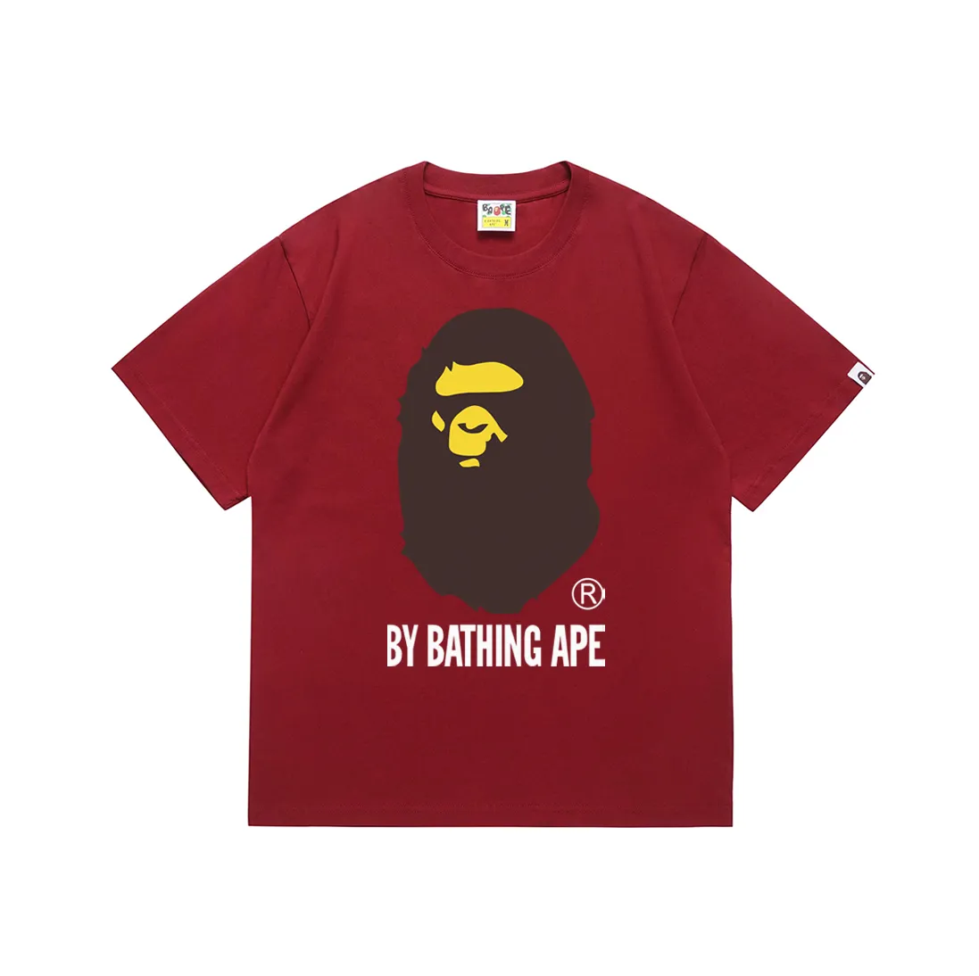 SC040#p110💰 (Top version) BAPE Ape Man's Big Head classic reproduction printed short-sleeved T-shirt Made of 260 grams of high-quality high-weave pure cotton fabric, double yarn combed, soft texture without pilling, imported environmentally friendly printing glue, bright and three-dimensional pattern, quality 💥unisex style, the upper body is trendy Color: black, white, red, pink, navy, coffee, khaki, light blue, Klein blue, grass green, burgundy, purple (12 colors) Size: S M L XL XXL