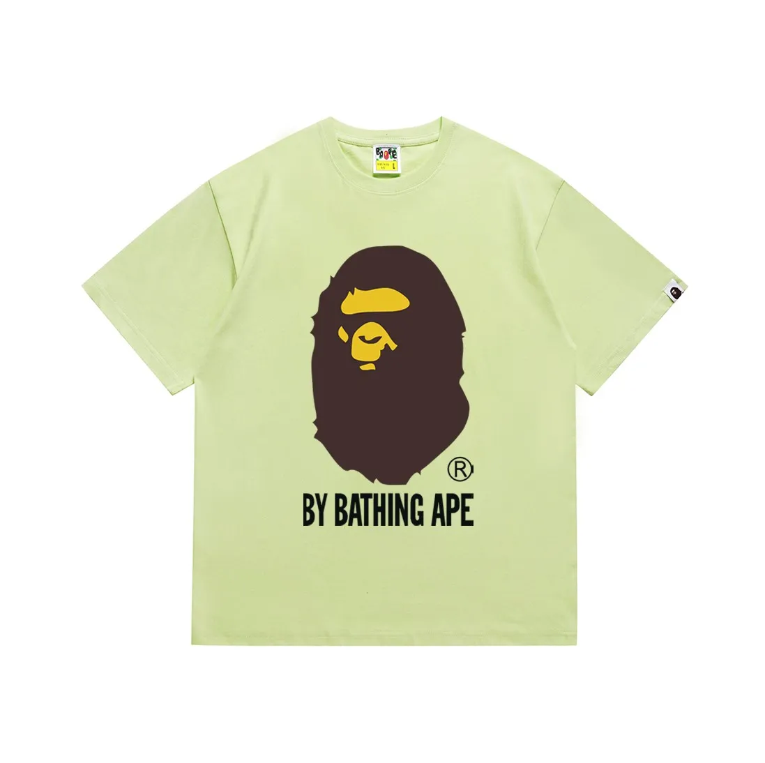 SC040#p110💰 (Top version) BAPE Ape Man's Big Head classic reproduction printed short-sleeved T-shirt Made of 260 grams of high-quality high-weave pure cotton fabric, double yarn combed, soft texture without pilling, imported environmentally friendly printing glue, bright and three-dimensional pattern, quality 💥unisex style, the upper body is trendy Color: black, white, red, pink, navy, coffee, khaki, light blue, Klein blue, grass green, burgundy, purple (12 colors) Size: S M L XL XXL