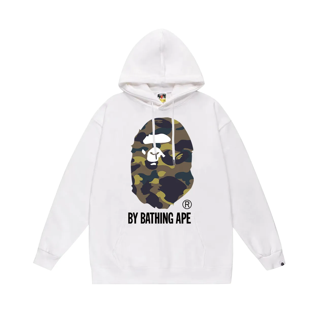 Model No. SC755# Terry p160 plus velvet 180💰 (top version) BAPE multi-color ape head pattern printed hooded sweatshirt. Made of 380g large terry (drop shoulder large version) fabric, soft texture and no pilling. Imported environmentally friendly printing glue. Bright and three-dimensional pattern. Quality💥Same style for men and women. The upper body is trendy. Colors: black and purple, white and purple, gray and purple, black and red, white and red, gray and red, black and white pink. Gray pink Black green White green Gray green Black blue White blue Gray blue Size: S M L XL XXL