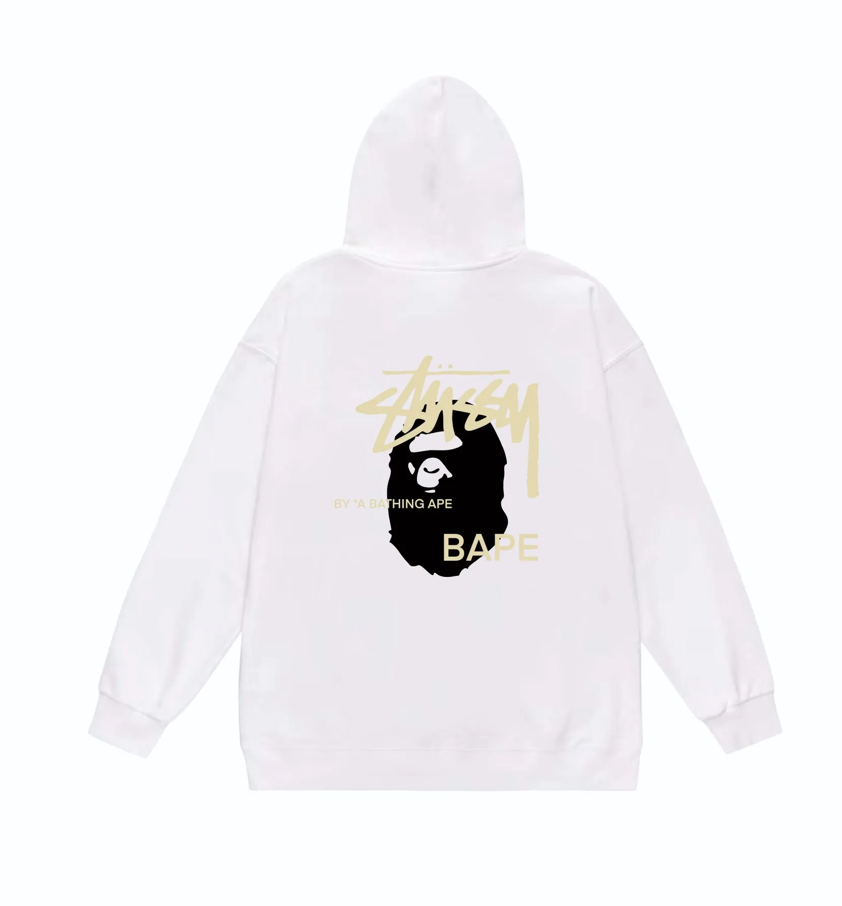 P160 model number SC810# terry 80 plus velvet 90 (top version) BAPE×STUSSY co-branded Stussy letter printed hooded sweatshirt Made of 380g large terry (drop shoulder large version) fabric, soft and non-pilling texture, imported environmentally friendly printing glue, bright and three-dimensional pattern, quality 💥Same style for men and women. The upper body is trendy. Color: white printed black, gray printed black, white printed purple, gray printed purple Size: S M L XL XXL