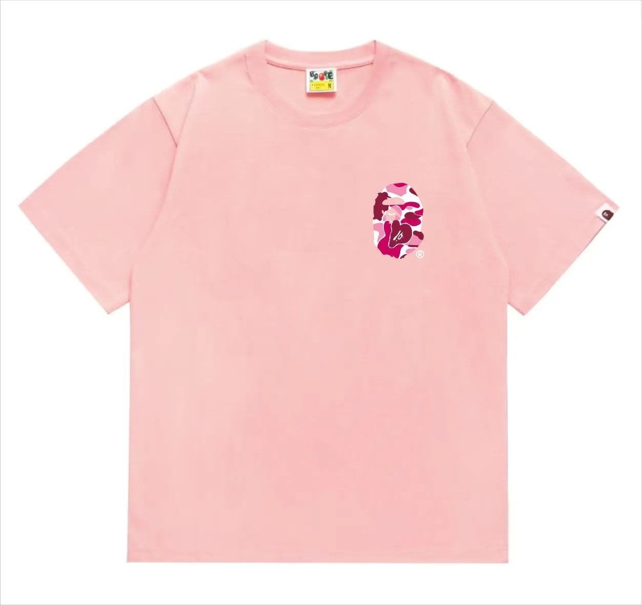 SC214#p110💰 (Top version) BAPE×Stussy co-branded Stussy letter ape print T-shirt Made of 260 grams of high-quality high-weave pure cotton fabric, double yarn combed, soft texture and no pilling Imported environmentally friendly printing glue, bright and three-dimensional pattern, quality 💥Same style for men and women, the upper body is trendy Color: Black White Gray Pink Red Size: S M L XL XXL
