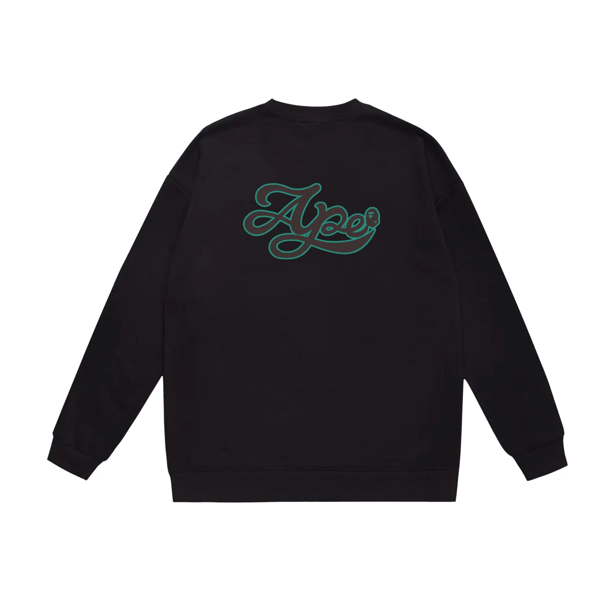 P150 model number SC535# terry 75 plus velvet 80 (top version) BAPE ape head letter printed round neck sweatshirt Made of 350g large terry (drop shoulder large version) fabric, soft and non-pilling, imported environmentally friendly printing glue, bright and three-dimensional pattern, quality 💥Same style for men and women, the upper body is fashionable Color: black white gray Size: S M L XL XXL