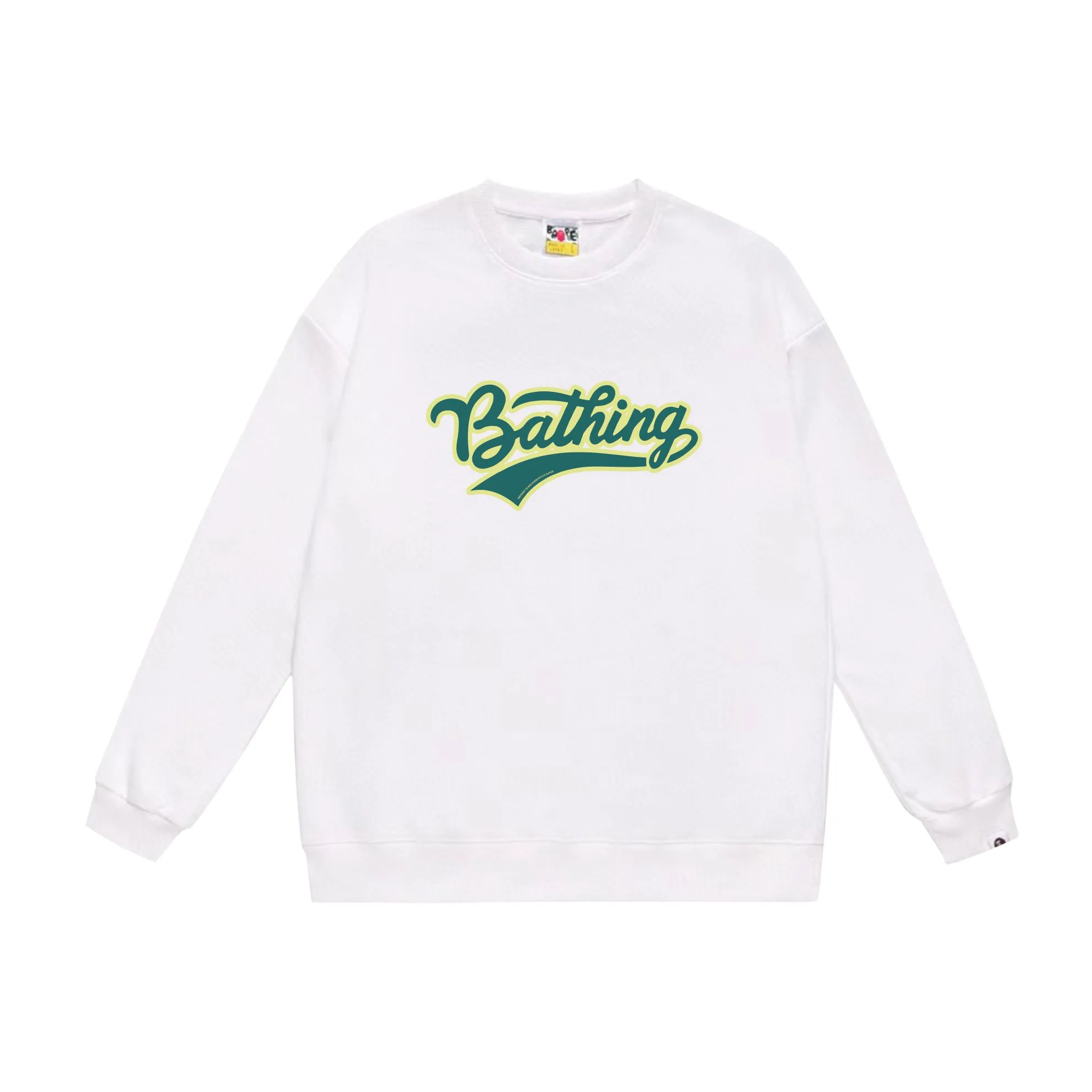 P150 model number SC535# terry 75 plus velvet 80 (top version) BAPE ape head letter printed round neck sweatshirt Made of 350g large terry (drop shoulder large version) fabric, soft and non-pilling, imported environmentally friendly printing glue, bright and three-dimensional pattern, quality 💥Same style for men and women, the upper body is fashionable Color: black white gray Size: S M L XL XXL