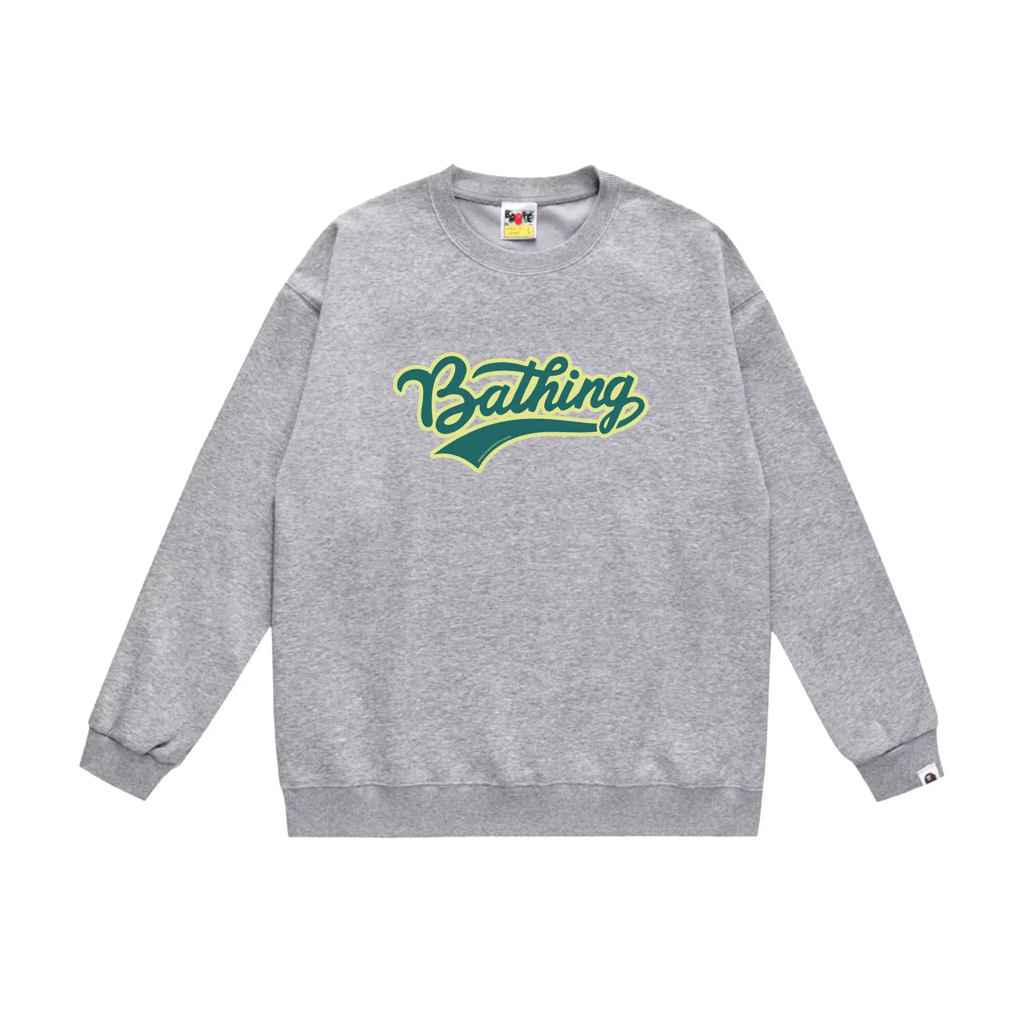 P150 model number SC535# terry 75 plus velvet 80 (top version) BAPE ape head letter printed round neck sweatshirt Made of 350g large terry (drop shoulder large version) fabric, soft and non-pilling, imported environmentally friendly printing glue, bright and three-dimensional pattern, quality 💥Same style for men and women, the upper body is fashionable Color: black white gray Size: S M L XL XXL