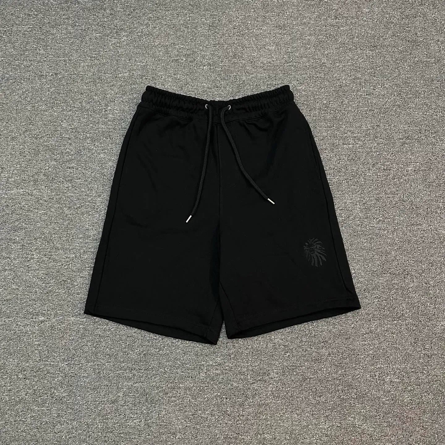 💰200 BAPE BLACK embroidered pattern elastic waist drawstring design 440g pure cotton custom fabric, same style for men and women: M-XXL [apricot black dark gray]