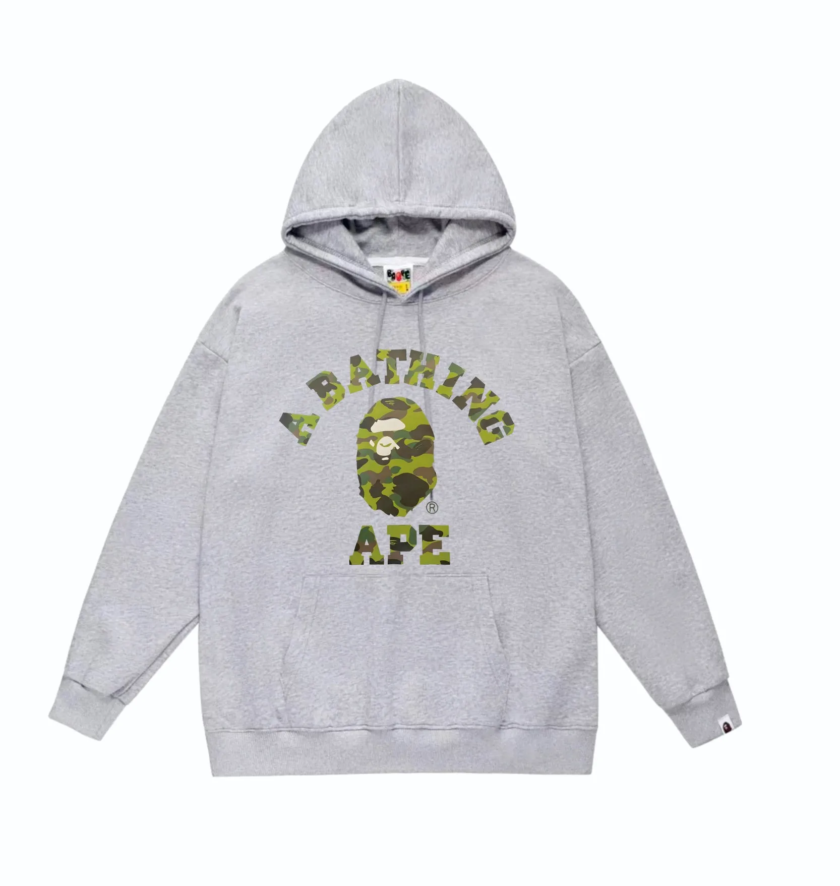 P160 model number SC849# terry 80 plus velvet 90 (top version) BAPE camouflage ape head letter print pattern hooded sweatshirt. Made of 380g large terry (drop shoulder large version) fabric, soft texture and no pilling. Imported environmentally friendly printing glue. Bright and three-dimensional pattern. Quality 💥Same style for men and women. The upper body is trendy. Color: black camouflage, white camouflage, gray camouflage, black and red, white and red, gray and red, black and blue, white and blue. Gray blue Black purple White purple Gray purple Black and yellow White and yellow Gray and yellow Size: S M L XL XXL