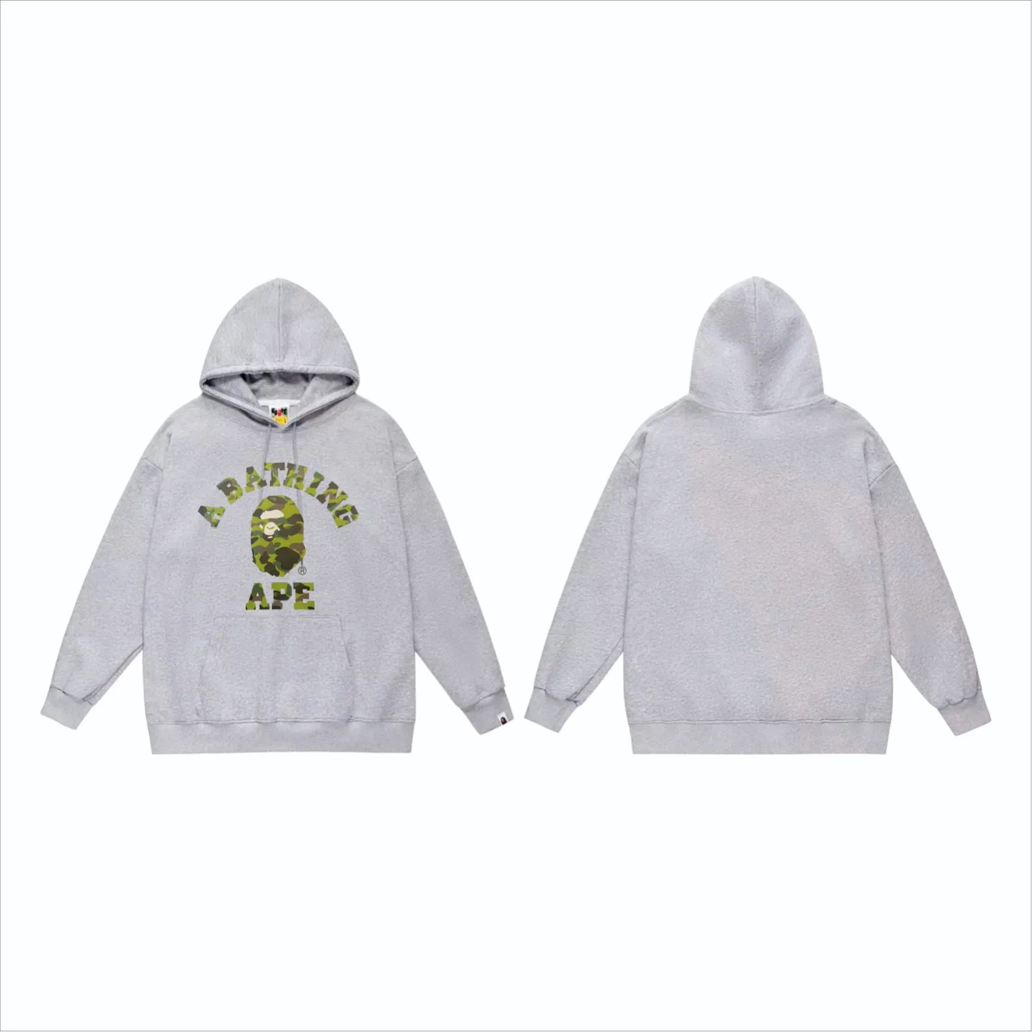 P160 model number SC849# terry 80 plus velvet 90 (top version) BAPE camouflage ape head letter print pattern hooded sweatshirt. Made of 380g large terry (drop shoulder large version) fabric, soft texture and no pilling. Imported environmentally friendly printing glue. Bright and three-dimensional pattern. Quality 💥Same style for men and women. The upper body is trendy. Color: black camouflage, white camouflage, gray camouflage, black and red, white and red, gray and red, black and blue, white and blue. Gray blue Black purple White purple Gray purple Black and yellow White and yellow Gray and yellow Size: S M L XL XXL