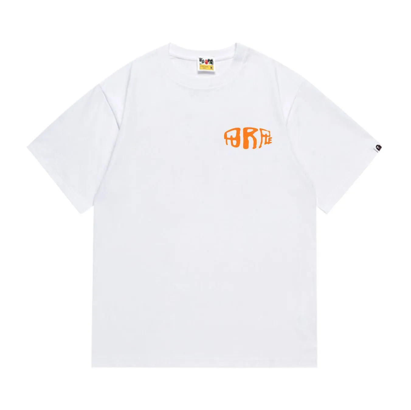 SC1017#p110💰 (top version) BAPE uses 260 grams of high-quality high-weave pure cotton fabric, double yarn combed, soft texture and no pilling, imported environmentally friendly printing glue, bright and three-dimensional pattern, quality 💥Same style for men and women, the upper body is fashionable Color: Black White Size: S M L XL XXL