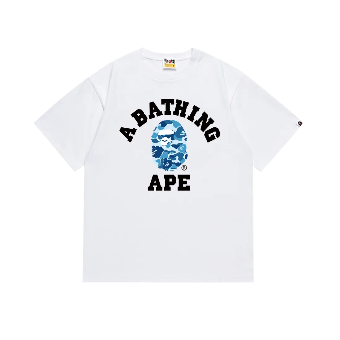 SC266#p110💰 (top version) BAPE ape head classic letter camouflage printed short-sleeved T-shirt Made of 260 grams of high-quality high-weave pure cotton fabric, double yarn combed, soft and non-pilling texture, imported environmentally friendly printing glue, bright and three-dimensional pattern, quality 💥Same style for men and women, the upper body is fashionable Color: black blue black pink black green white blue white pink white green Size: S M L XL XXL