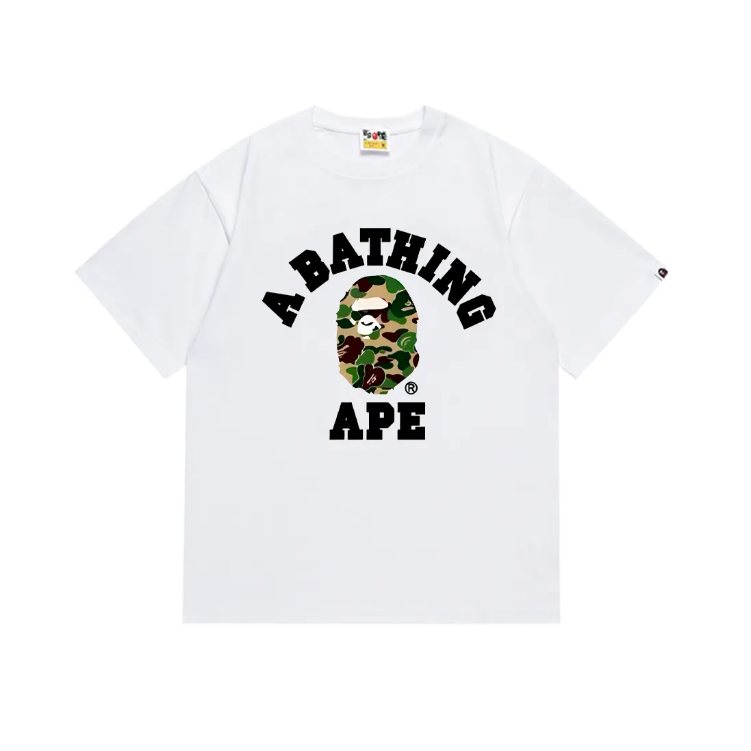 SC266#p110💰 (top version) BAPE ape head classic letter camouflage printed short-sleeved T-shirt Made of 260 grams of high-quality high-weave pure cotton fabric, double yarn combed, soft and non-pilling texture, imported environmentally friendly printing glue, bright and three-dimensional pattern, quality 💥Same style for men and women, the upper body is fashionable Color: black blue black pink black green white blue white pink white green Size: S M L XL XXL
