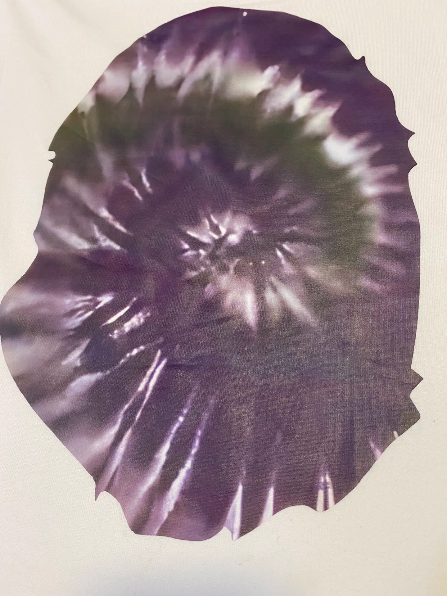SC107#p110💰 (top version) BAPE tie-dyed ape head print short-sleeved T-shirt. Made of 260 grams of high-quality high-weave pure cotton fabric. Double yarn combed, soft texture and no pilling. Imported environmentally friendly printing glue. Bright and three-dimensional pattern. Quality💥Same style for men and women. The upper body is trendy. Color: black white. Size: S M L XL XXL