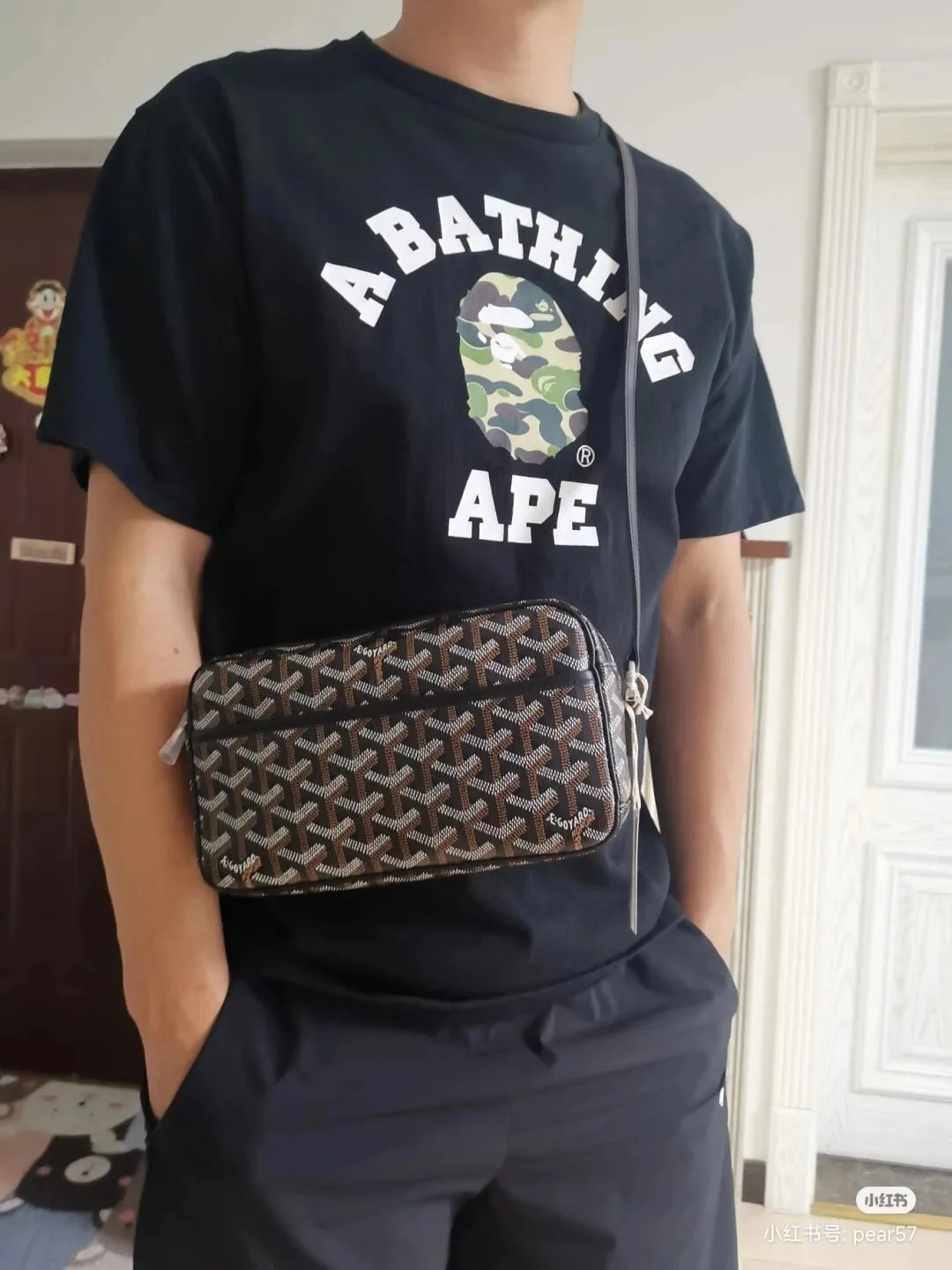 💰140 BAPE ABC camouflage ape head letter printing 280g weight linen cotton fabric ZP version Couple style: S-XXL [Black Green White Green Black Pink White Pink Black Blue White Blue]