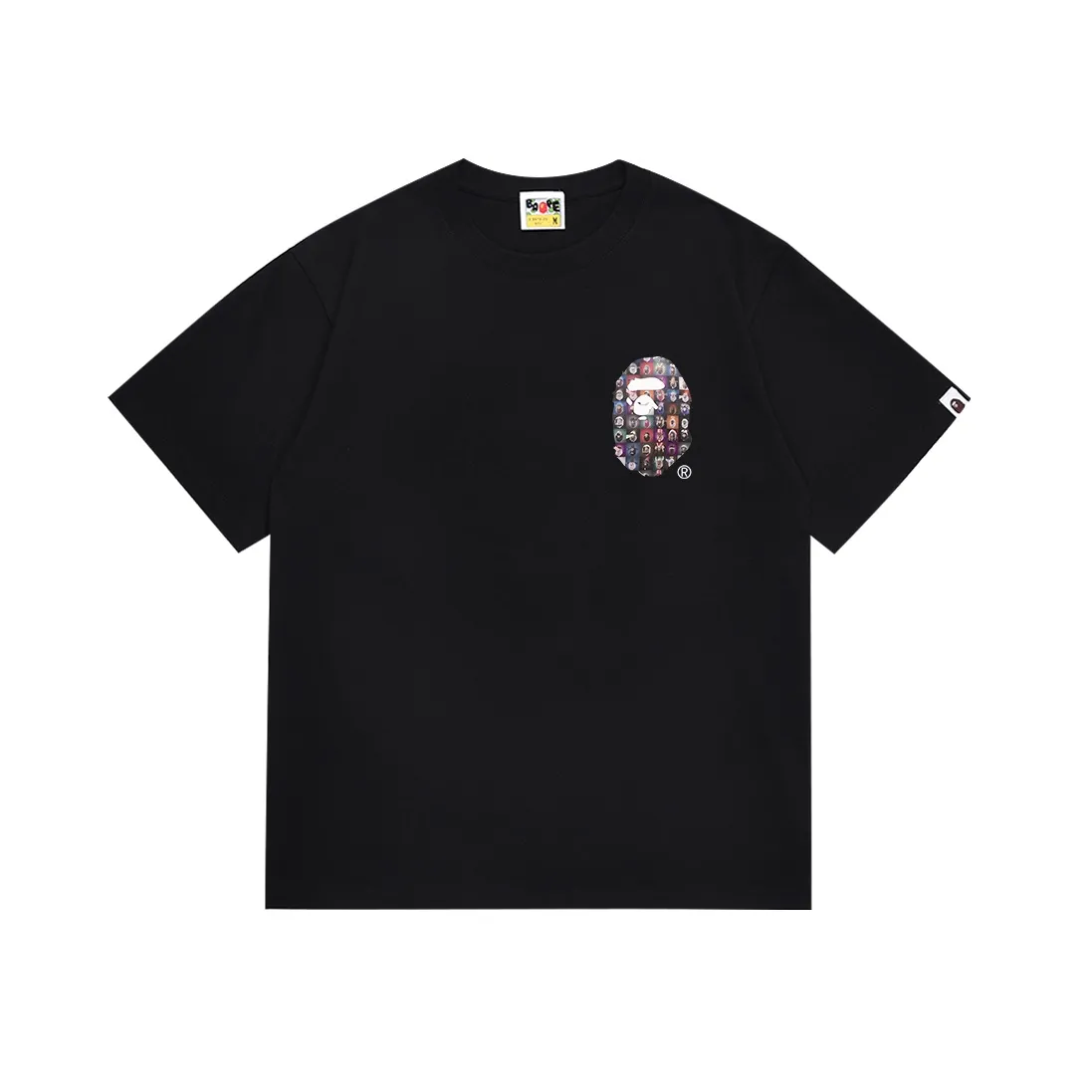 SC090#p110💰 (top version) BAPE Ape Universe NFT ape-man small head printed pattern short-sleeved T-shirt Made of 260 grams of high-quality high-weave pure cotton fabric, double yarn combed, soft texture without pilling, imported environmentally friendly printing glue, bright and three-dimensional pattern, quality 💥Same style for men and women, the upper body is fashionable Color: black green white green black red white red black blue white blue Size: S M L XL XXL