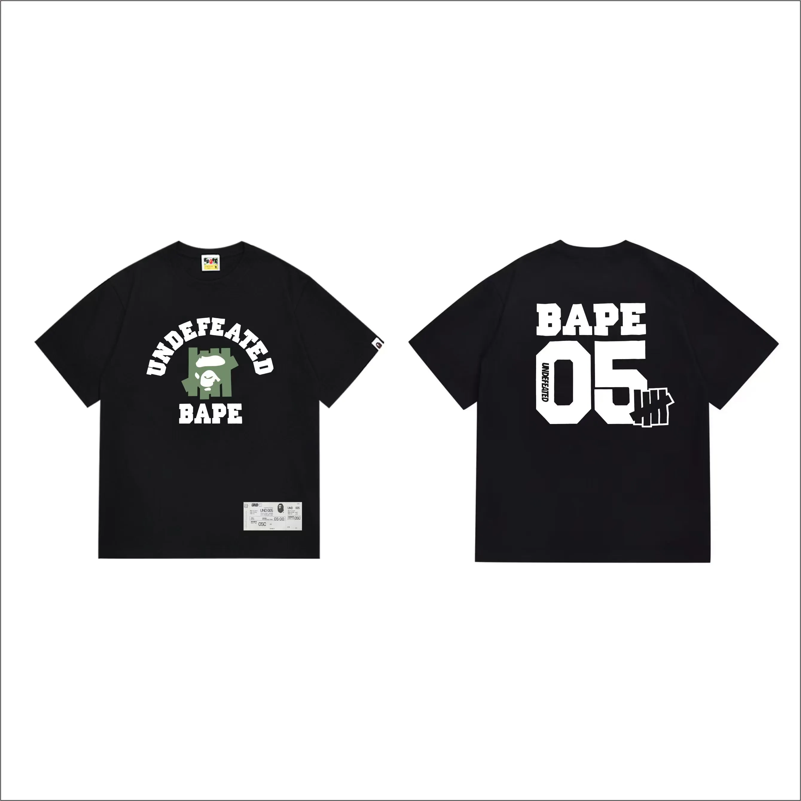 SC272#p110💰 (top version) BAPE uses 260 grams of high-quality high-weave pure cotton fabric, double yarn combed, soft texture and no pilling, imported environmentally friendly printing glue, bright and three-dimensional pattern, quality 💥Same style for men and women, the upper body is fashionable Color: black white Size: S M L XL XXL