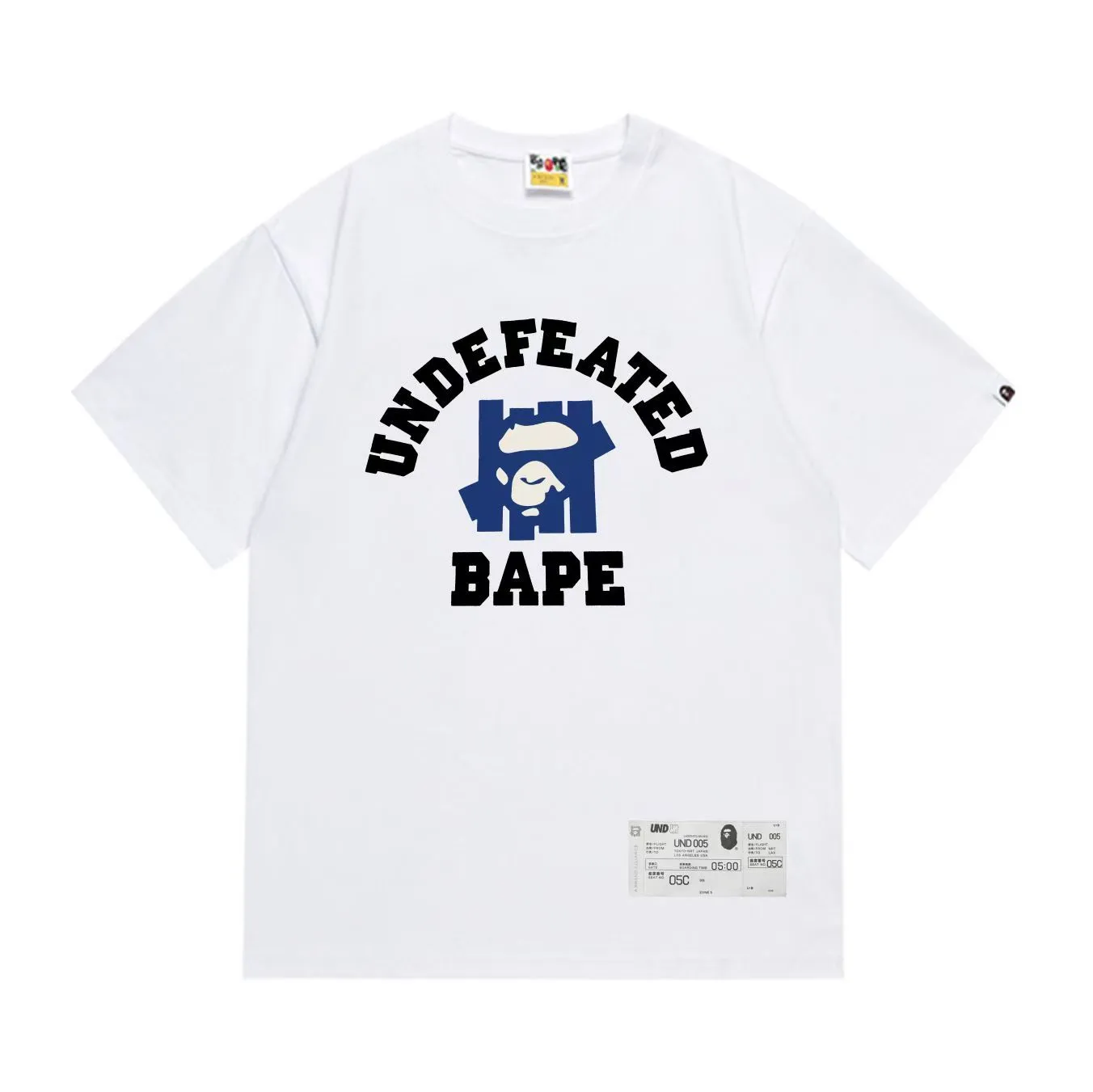 SC272#p110💰 (top version) BAPE uses 260 grams of high-quality high-weave pure cotton fabric, double yarn combed, soft texture and no pilling, imported environmentally friendly printing glue, bright and three-dimensional pattern, quality 💥Same style for men and women, the upper body is fashionable Color: black white Size: S M L XL XXL