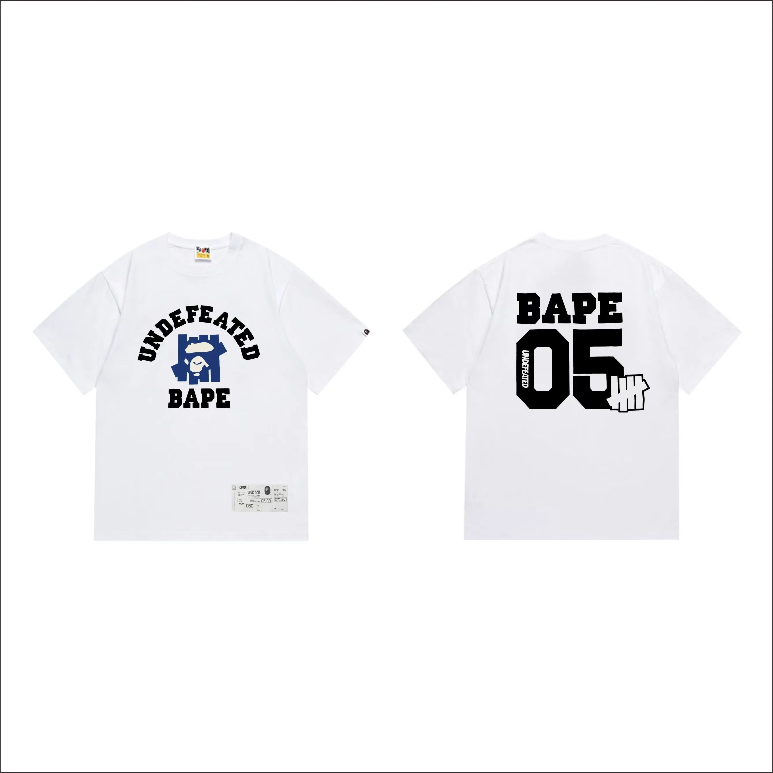 SC272#p110💰 (top version) BAPE uses 260 grams of high-quality high-weave pure cotton fabric, double yarn combed, soft texture and no pilling, imported environmentally friendly printing glue, bright and three-dimensional pattern, quality 💥Same style for men and women, the upper body is fashionable Color: black white Size: S M L XL XXL