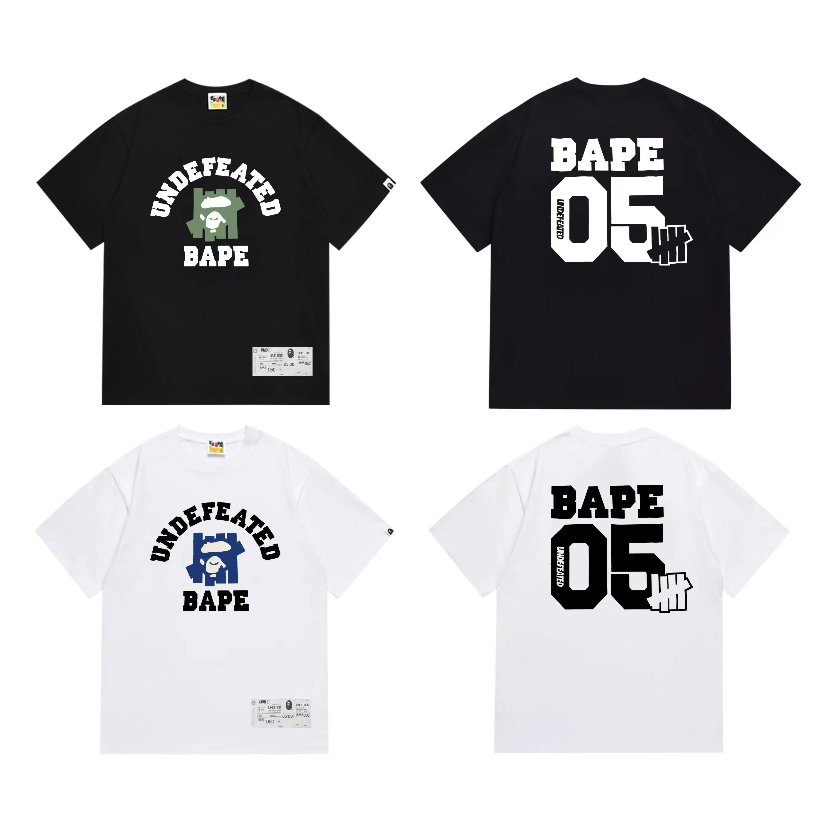 SC272#p110💰 (top version) BAPE uses 260 grams of high-quality high-weave pure cotton fabric, double yarn combed, soft texture and no pilling, imported environmentally friendly printing glue, bright and three-dimensional pattern, quality 💥Same style for men and women, the upper body is fashionable Color: black white Size: S M L XL XXL