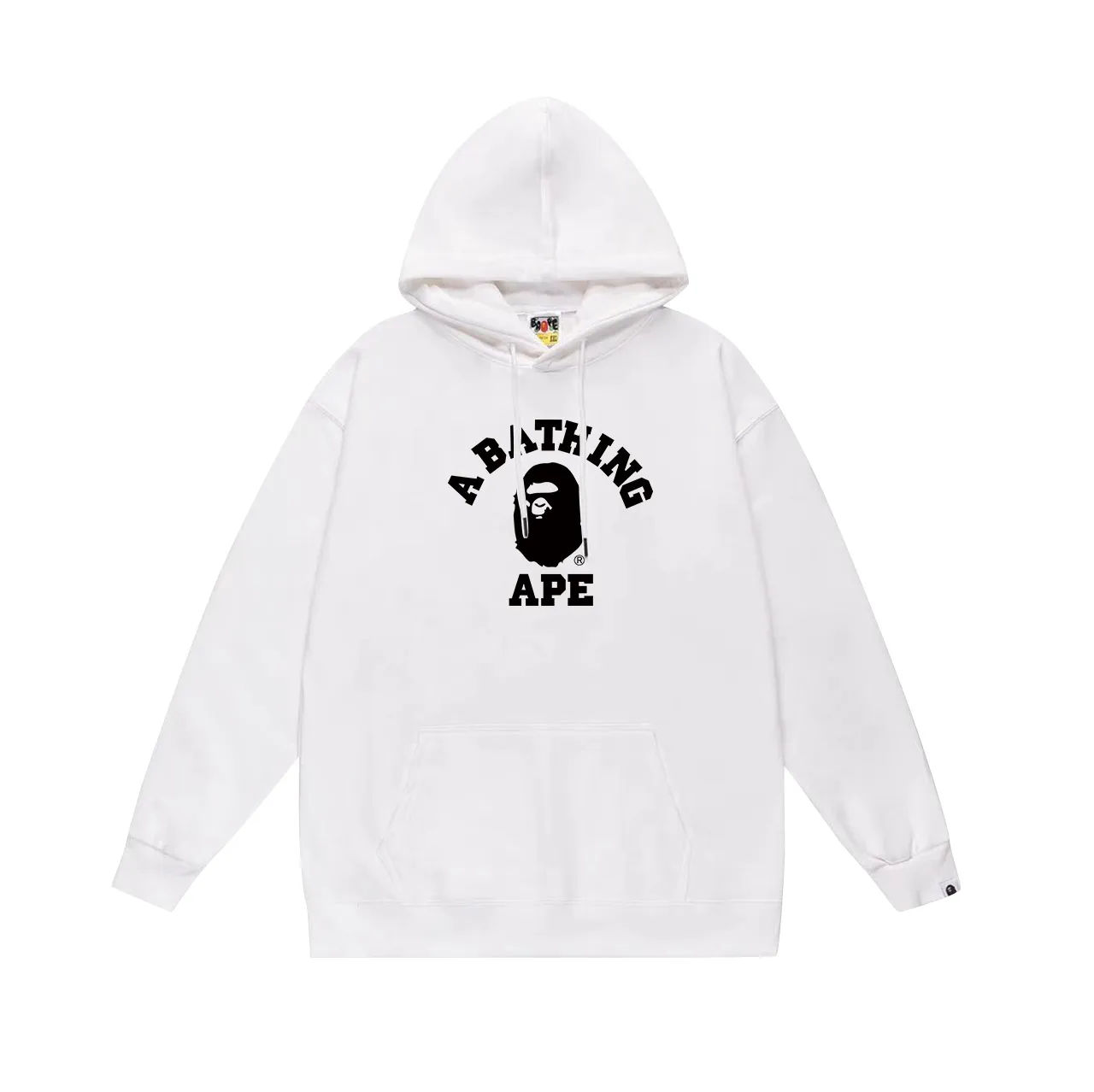 Model No. SC734# Terry p160 plus velvet 180💰 (top version) BAPE ape head letter LOGO pattern printed hooded sweatshirt. Made of 380g large terry (drop shoulder large version) fabric. The texture is soft and non-pilling. Imported environmentally friendly printing glue. The pattern is bright and three-dimensional. Quality💥Same style for men and women. The upper body is trendy. Color: black white gray Size: S M L XL XXL