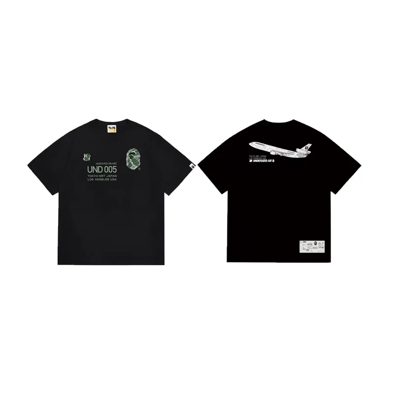 SC1028#p110💰 (top version) BAPE uses 260 grams of high-quality high-weave pure cotton fabric, double yarn combed, soft and non-pilling texture, imported environmentally friendly printing glue, bright and three-dimensional pattern, quality 💥Same style for men and women, the upper body is fashionable Color: black white Size: S M L XL XXL