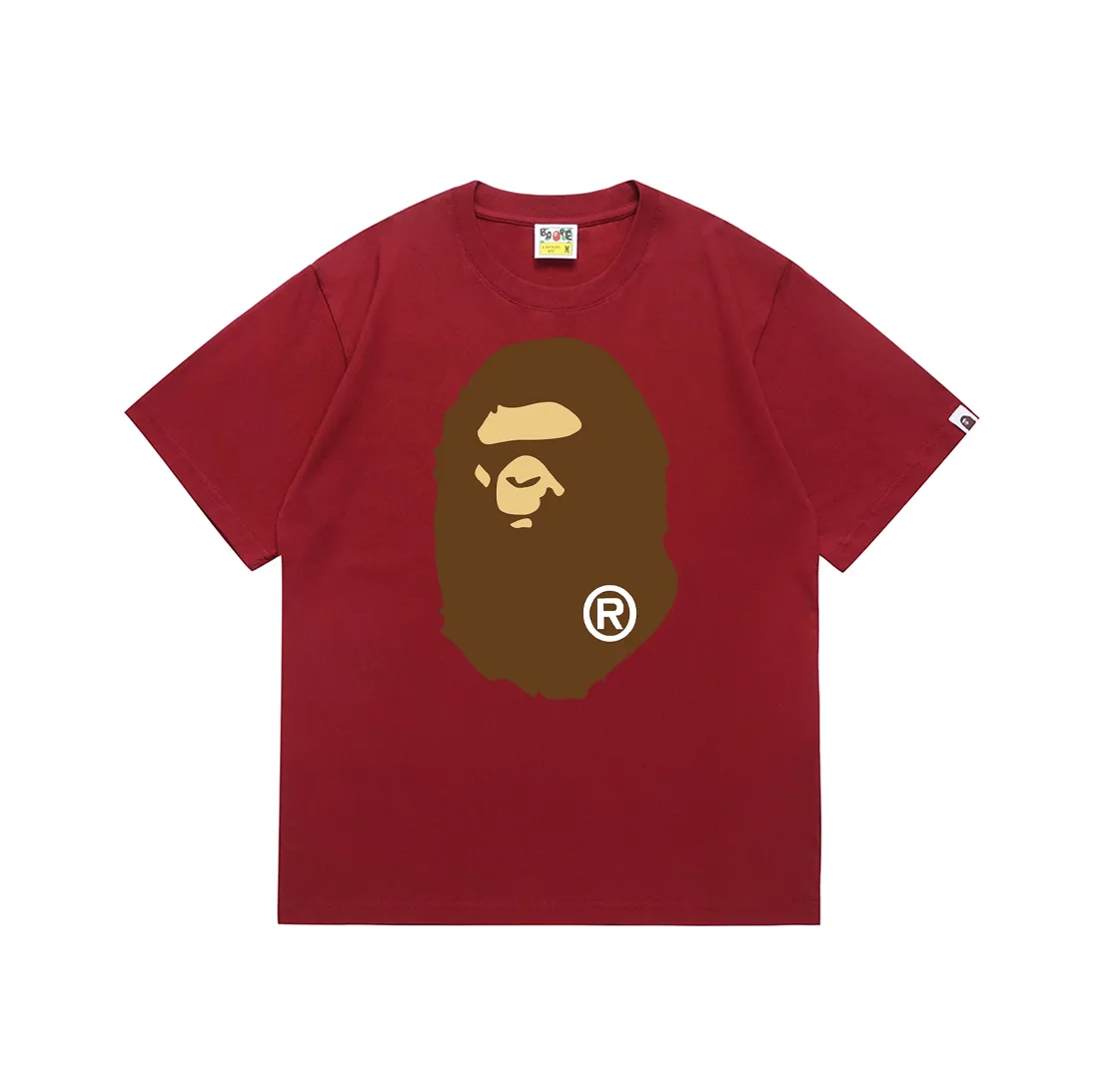 SC175#p110💰 (Top version) BAPE classic front and back great ape head printed short-sleeved T-shirt Made of 260 grams of high-quality high-weave pure cotton fabric, double yarn combed, soft texture without pilling, imported environmentally friendly printing glue, bright and three-dimensional pattern, quality 💥unisex style, the upper body is trendy Color: black, white, apricot, green, red, purple, pink, dark gray, coffee, fluorescent green, floral gray, grass green, raspberry Burgundy Lake Blue Sky Blue Khaki Navy Blue Klein Blue Dragon Fruit Color Size: S M L XL XXL