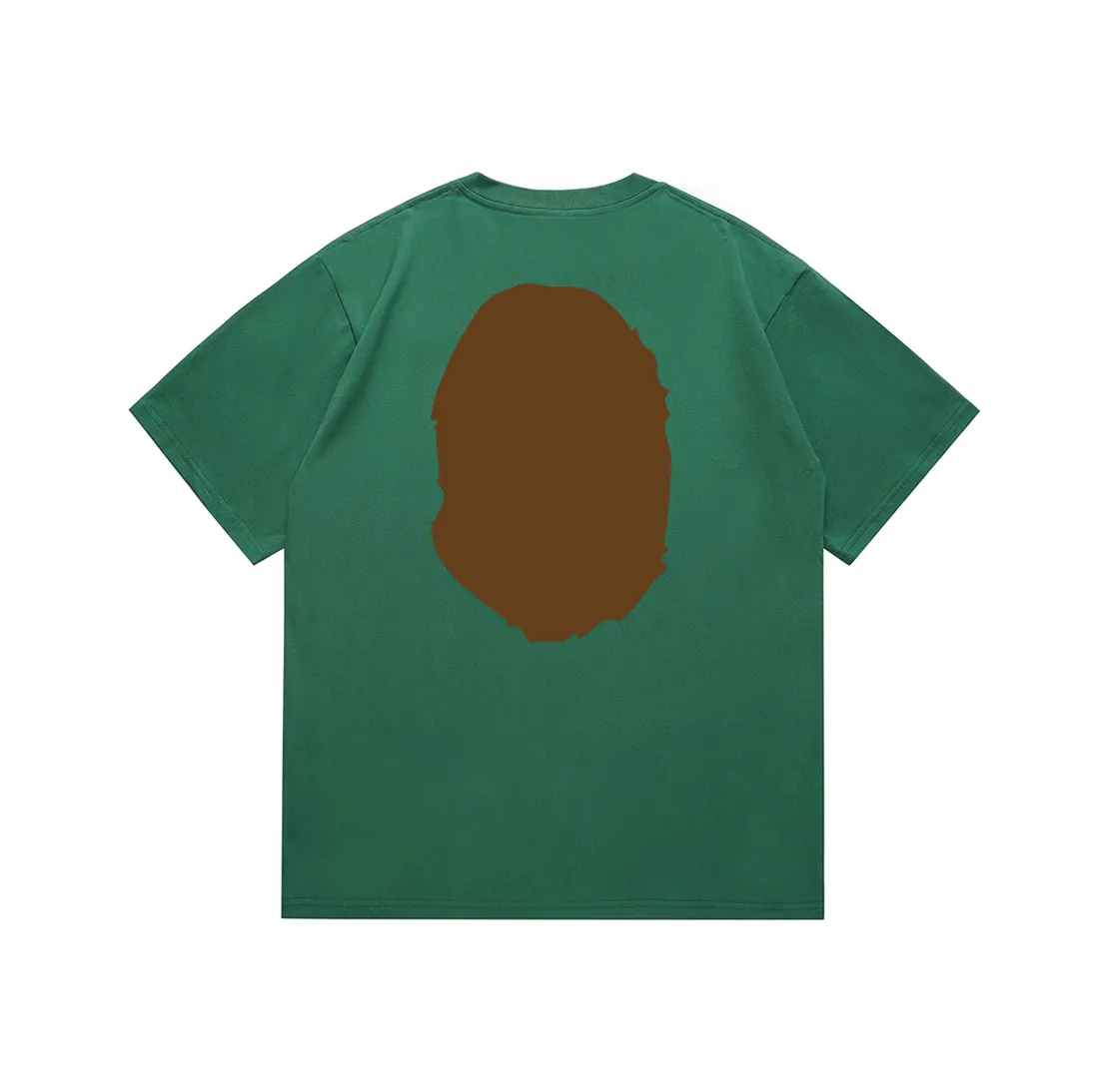 SC175#p110💰 (Top version) BAPE classic front and back great ape head printed short-sleeved T-shirt Made of 260 grams of high-quality high-weave pure cotton fabric, double yarn combed, soft texture without pilling, imported environmentally friendly printing glue, bright and three-dimensional pattern, quality 💥unisex style, the upper body is trendy Color: black, white, apricot, green, red, purple, pink, dark gray, coffee, fluorescent green, floral gray, grass green, raspberry Burgundy Lake Blue Sky Blue Khaki Navy Blue Klein Blue Dragon Fruit Color Size: S M L XL XXL
