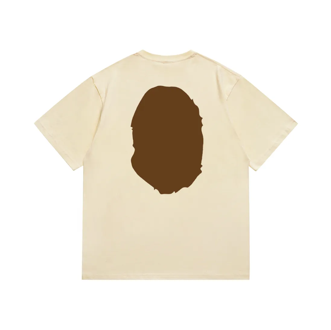 SC175#p110💰 (Top version) BAPE classic front and back great ape head printed short-sleeved T-shirt Made of 260 grams of high-quality high-weave pure cotton fabric, double yarn combed, soft texture without pilling, imported environmentally friendly printing glue, bright and three-dimensional pattern, quality 💥unisex style, the upper body is trendy Color: black, white, apricot, green, red, purple, pink, dark gray, coffee, fluorescent green, floral gray, grass green, raspberry Burgundy Lake Blue Sky Blue Khaki Navy Blue Klein Blue Dragon Fruit Color Size: S M L XL XXL