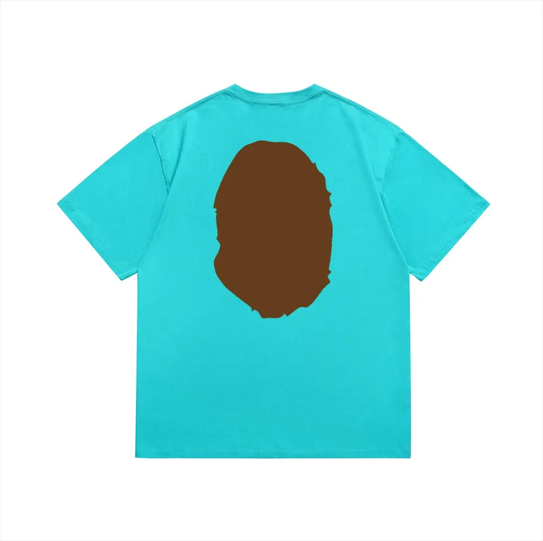 SC175#p110💰 (Top version) BAPE classic front and back great ape head printed short-sleeved T-shirt Made of 260 grams of high-quality high-weave pure cotton fabric, double yarn combed, soft texture without pilling, imported environmentally friendly printing glue, bright and three-dimensional pattern, quality 💥unisex style, the upper body is trendy Color: black, white, apricot, green, red, purple, pink, dark gray, coffee, fluorescent green, floral gray, grass green, raspberry Burgundy Lake Blue Sky Blue Khaki Navy Blue Klein Blue Dragon Fruit Color Size: S M L XL XXL