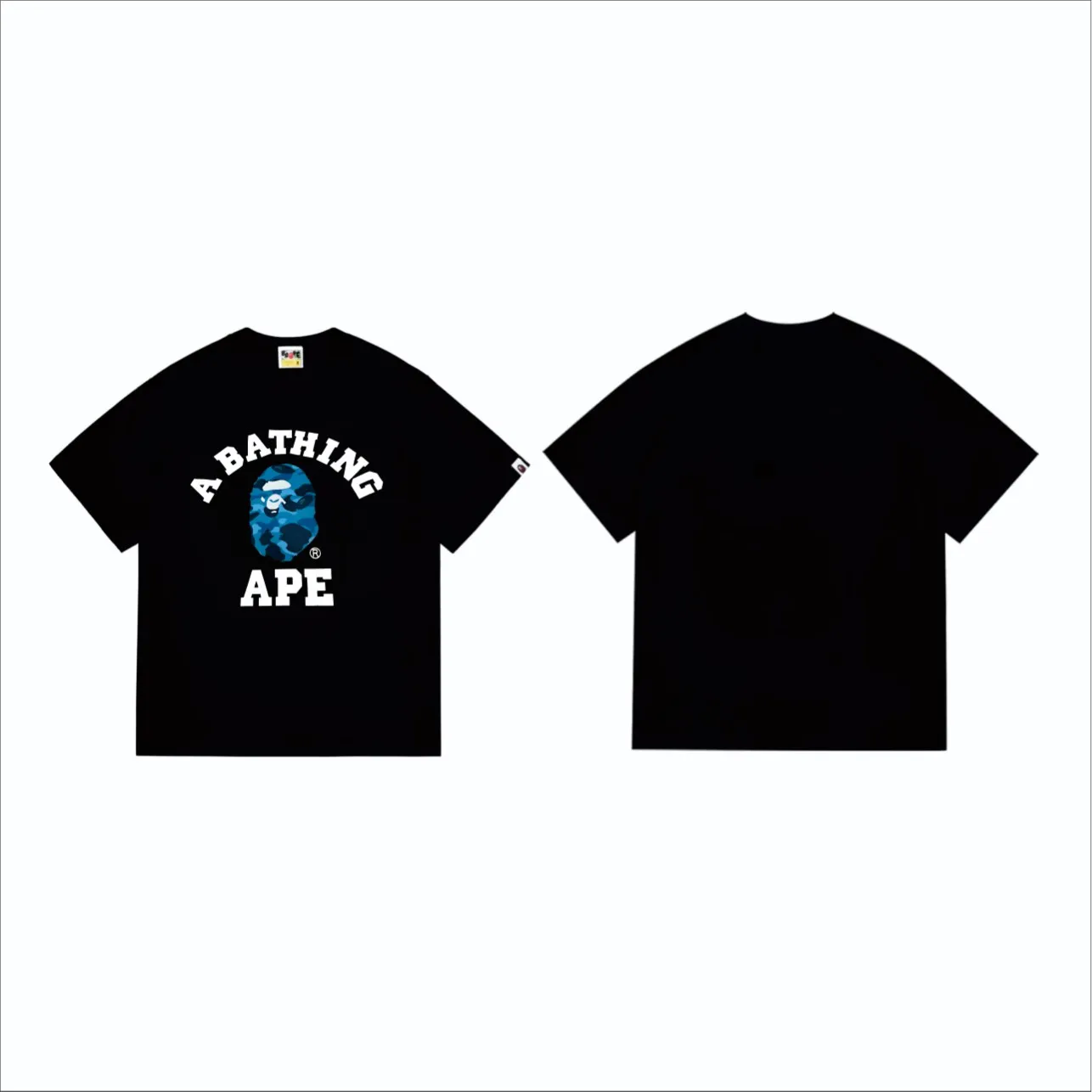 SC251#p110💰 (Top version) BAPE honeycomb camouflage letter ape head printed short-sleeved T-shirt Made of 260 grams of high-quality high-weave pure cotton fabric, double yarn combed, soft texture and no pilling Imported environmentally friendly printing glue, bright and three-dimensional pattern, quality 💥Same style for men and women, the upper body is fashionable Color: black and blue, white and blue, black and gray, white and gray Size: S M L XL XXL