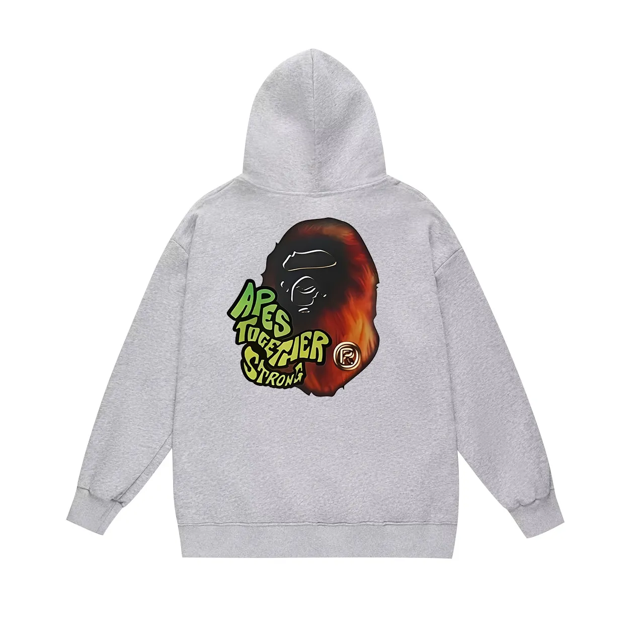 Model No. SC730# Terry p160 plus velvet 180💰 (top version) BAPE ape head letter printed hooded sweatshirt Made of 380g large terry (drop shoulder large version) fabric, soft and non-pilling, imported environmentally friendly printing glue, bright and three-dimensional pattern, quality 💥Same style for men and women. The upper body is trendy. Color: black white gray Size: S M L XL XXL